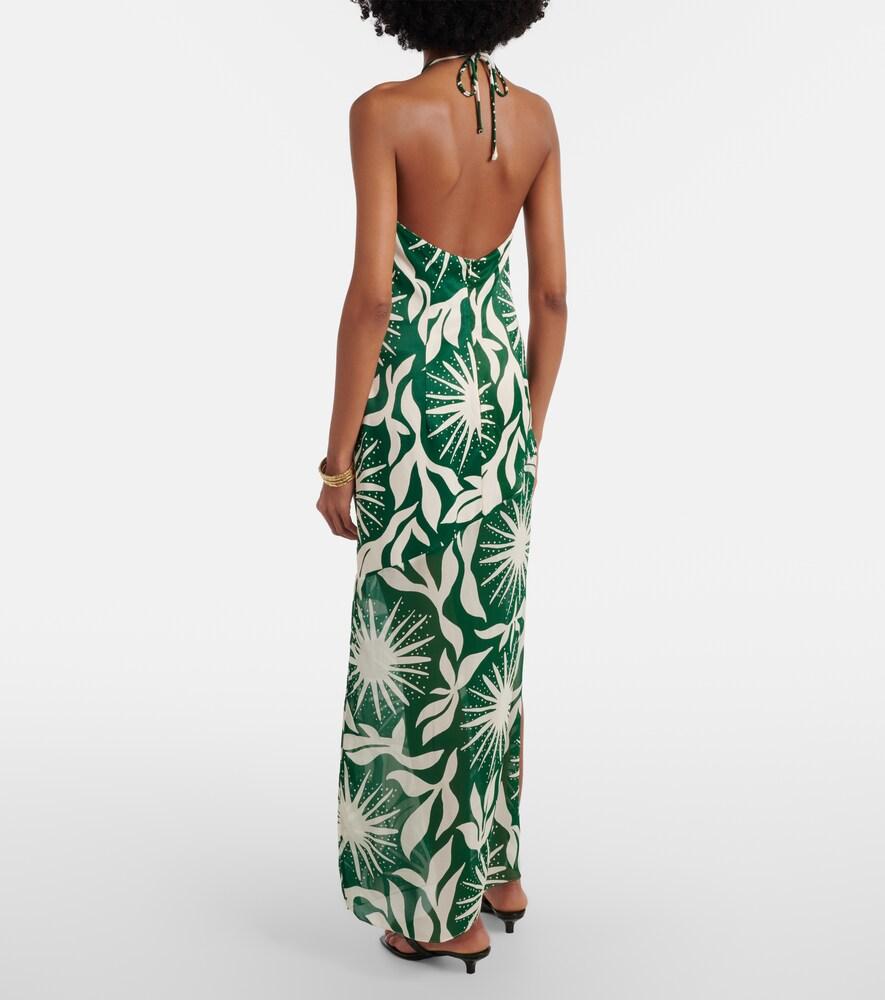green emerald velvet dress Maisha Dress main image 0