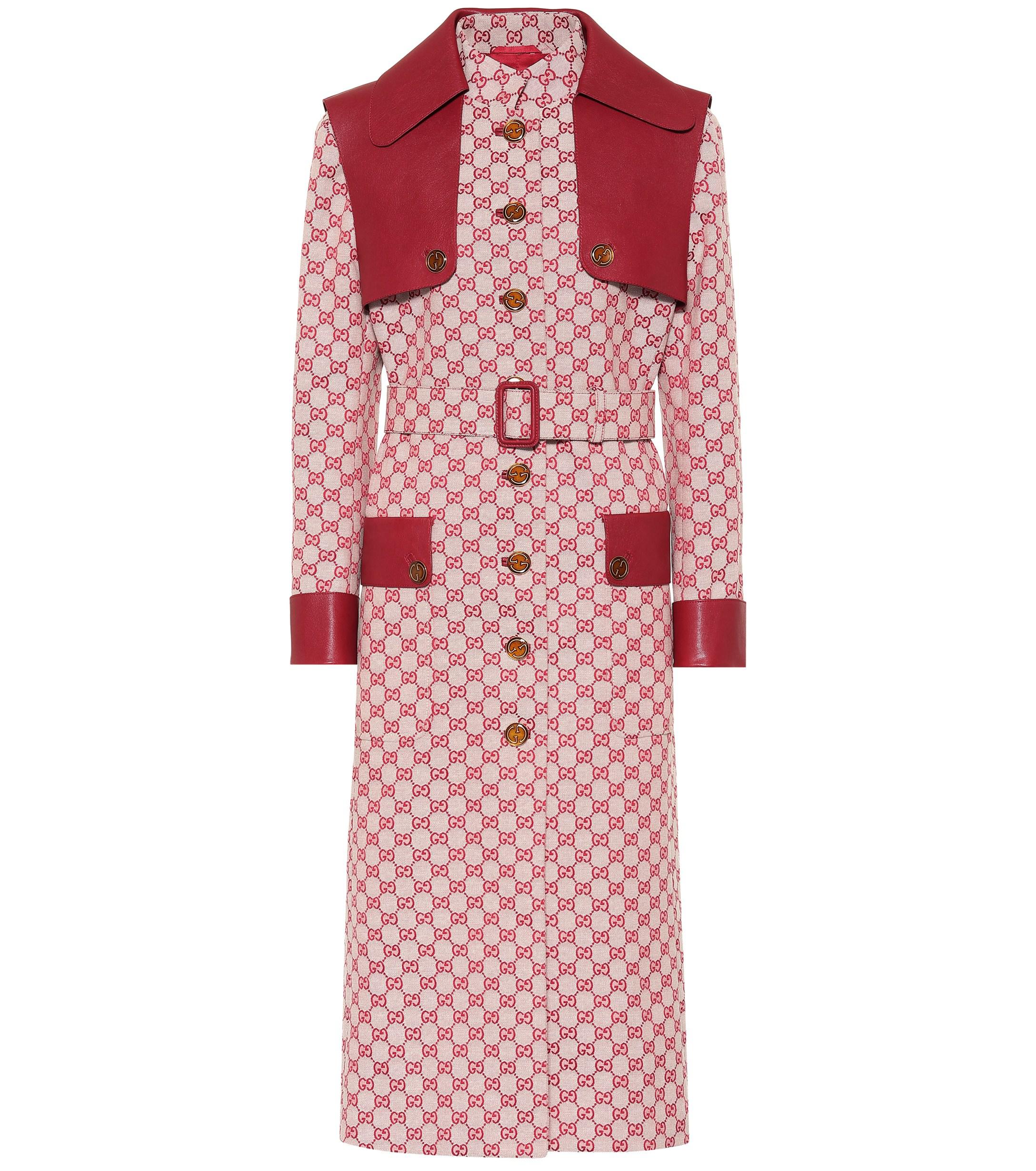 gucci green trench coat