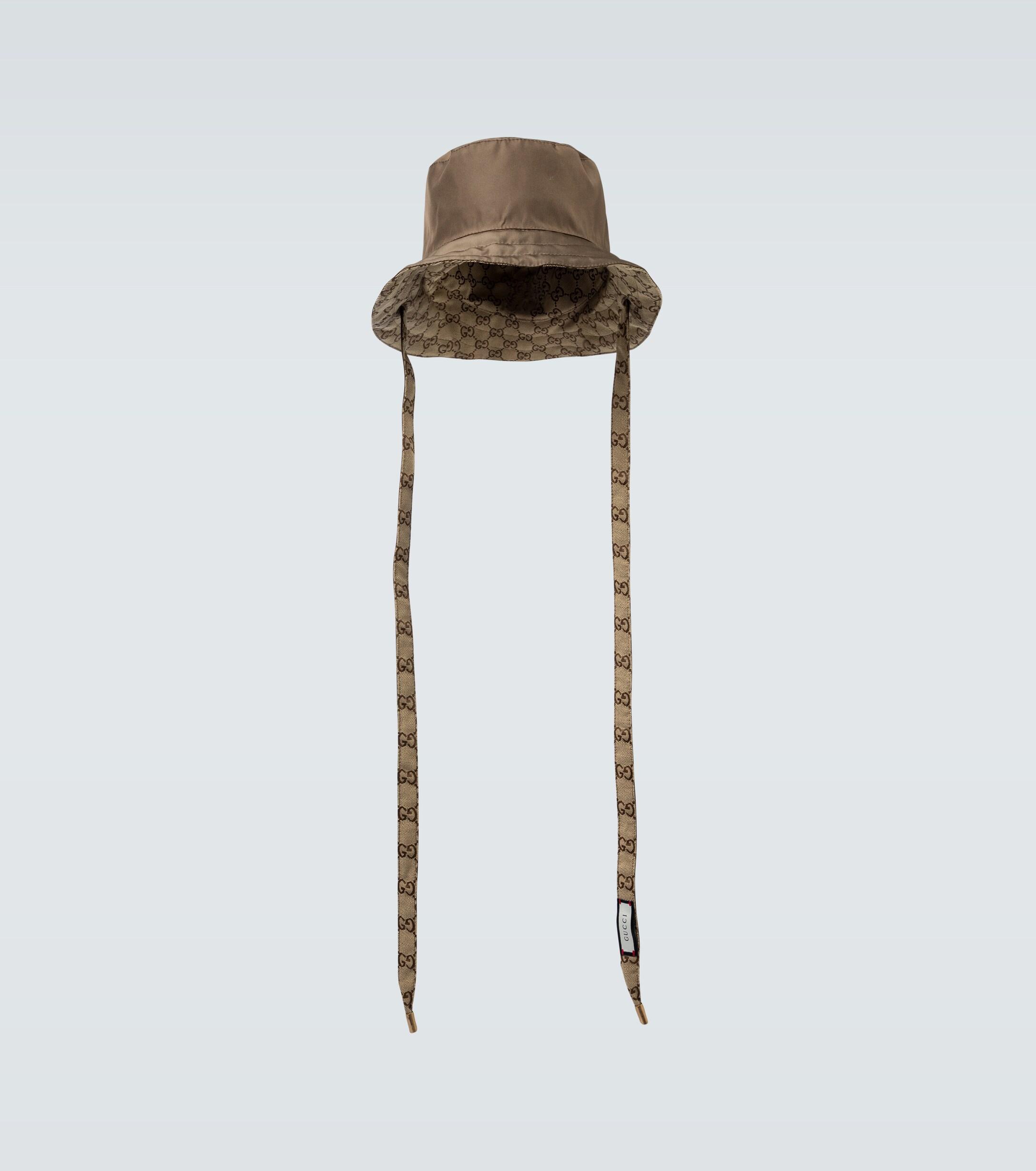 Synthetic gg Bucket Hat in Brown for - Save 10% - Lyst
