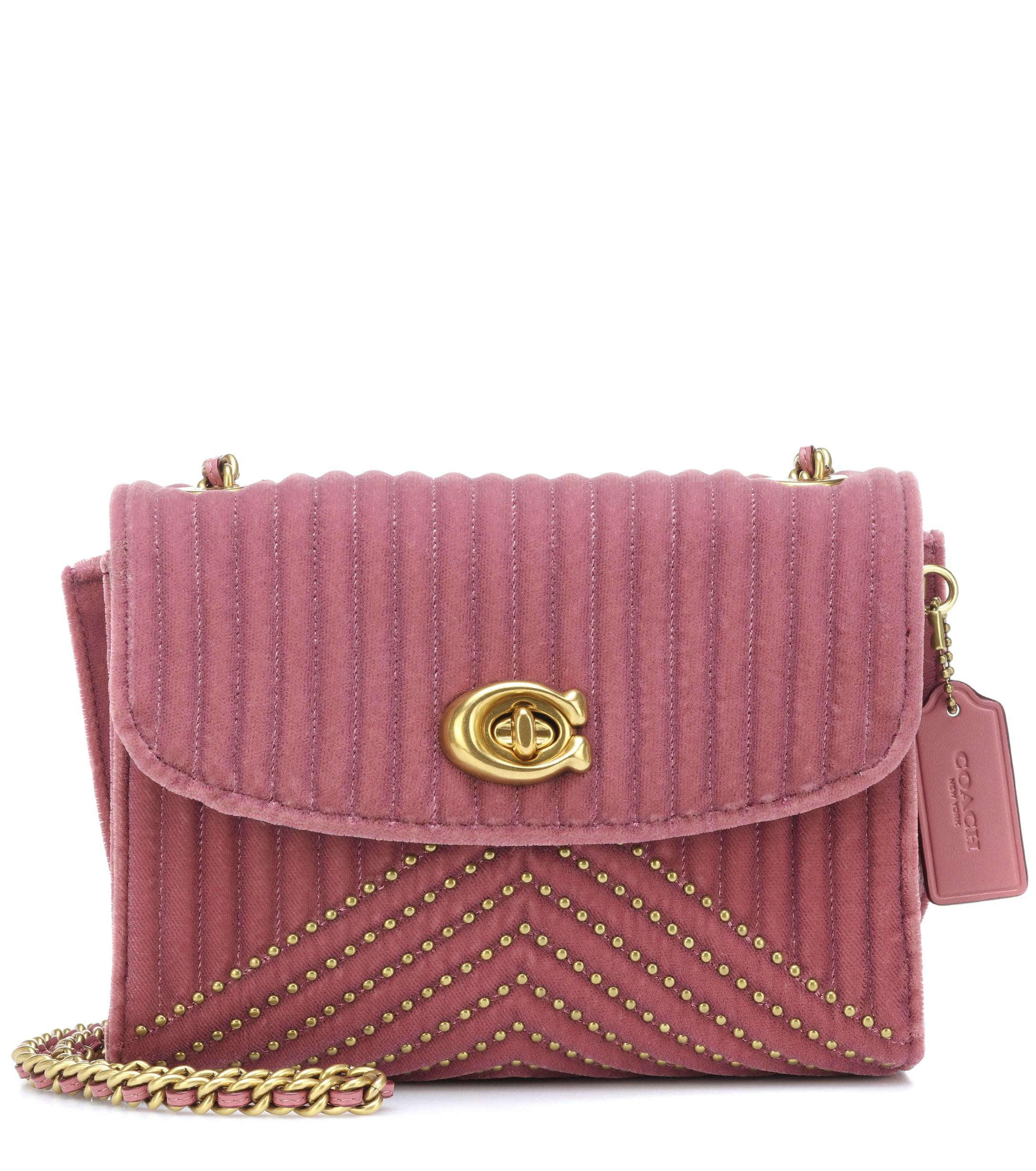 velvet crossbody purse