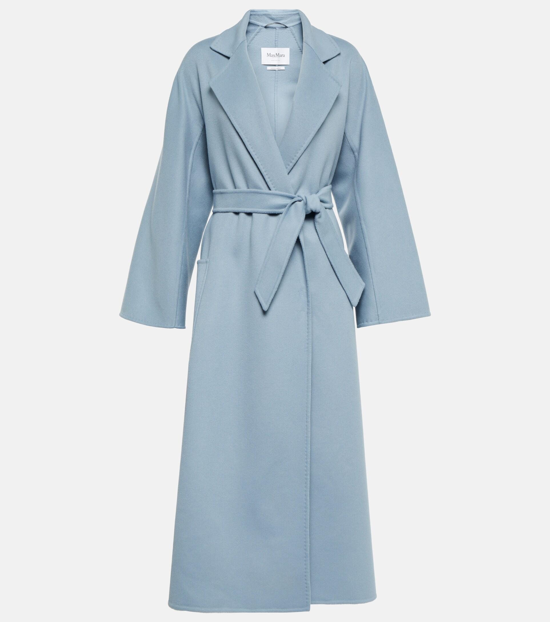 Max Mara Ludmilla Wool And Cashmere Coat in Blue | Lyst