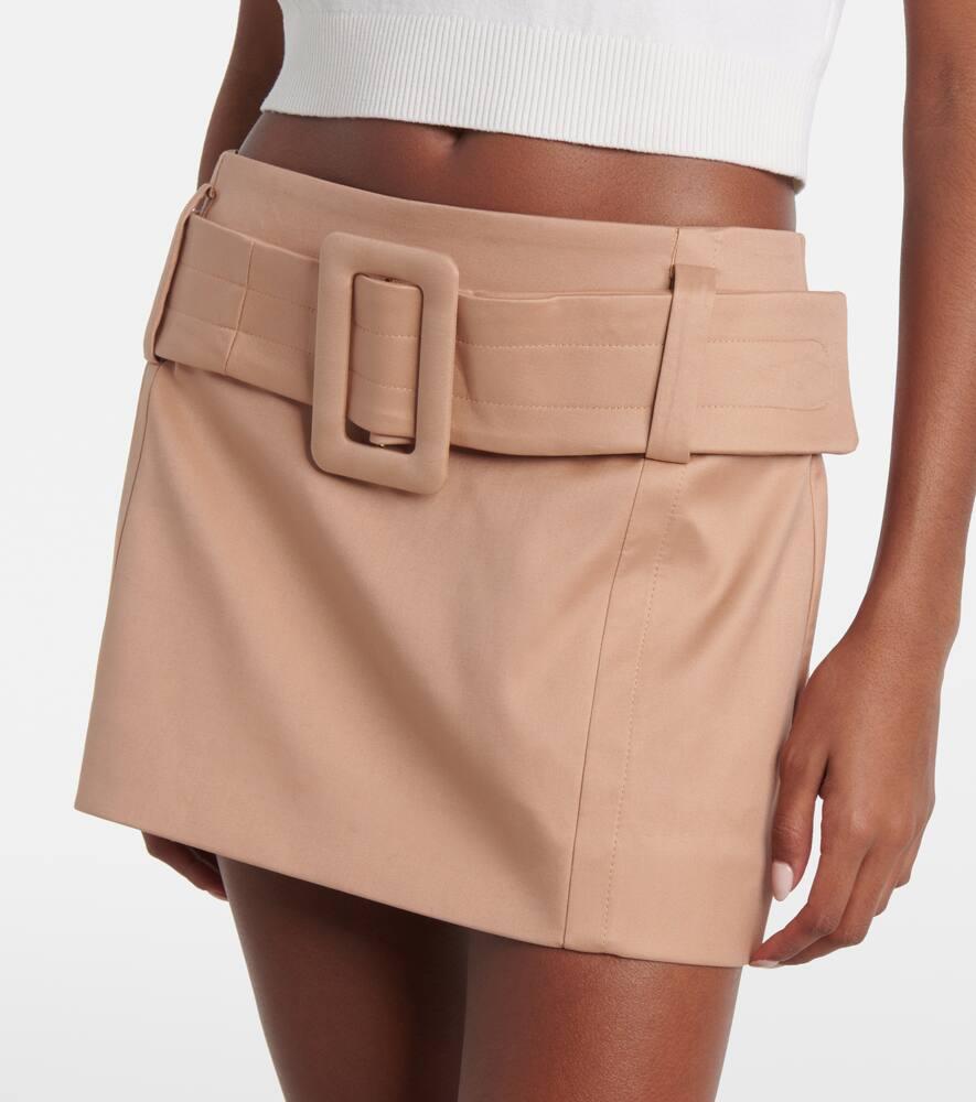 【PATOU】 Belted cotton twill miniskirt Patou | Belted mini skirt in organic cotton twill