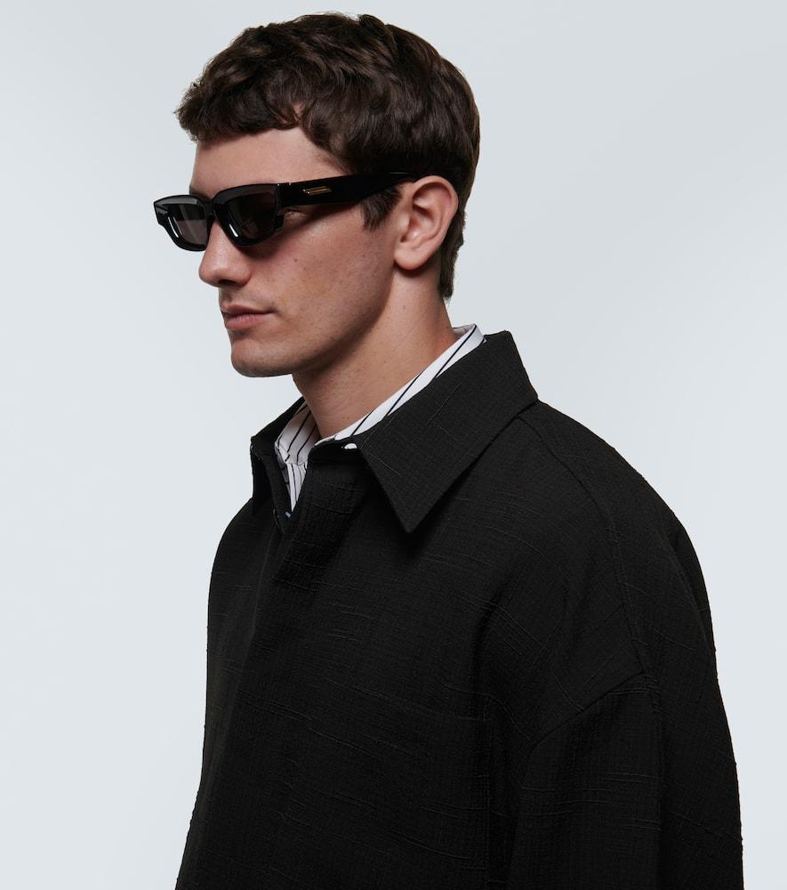 Bottega Veneta Sharp Square Sunglasses in Brown for Men Lyst