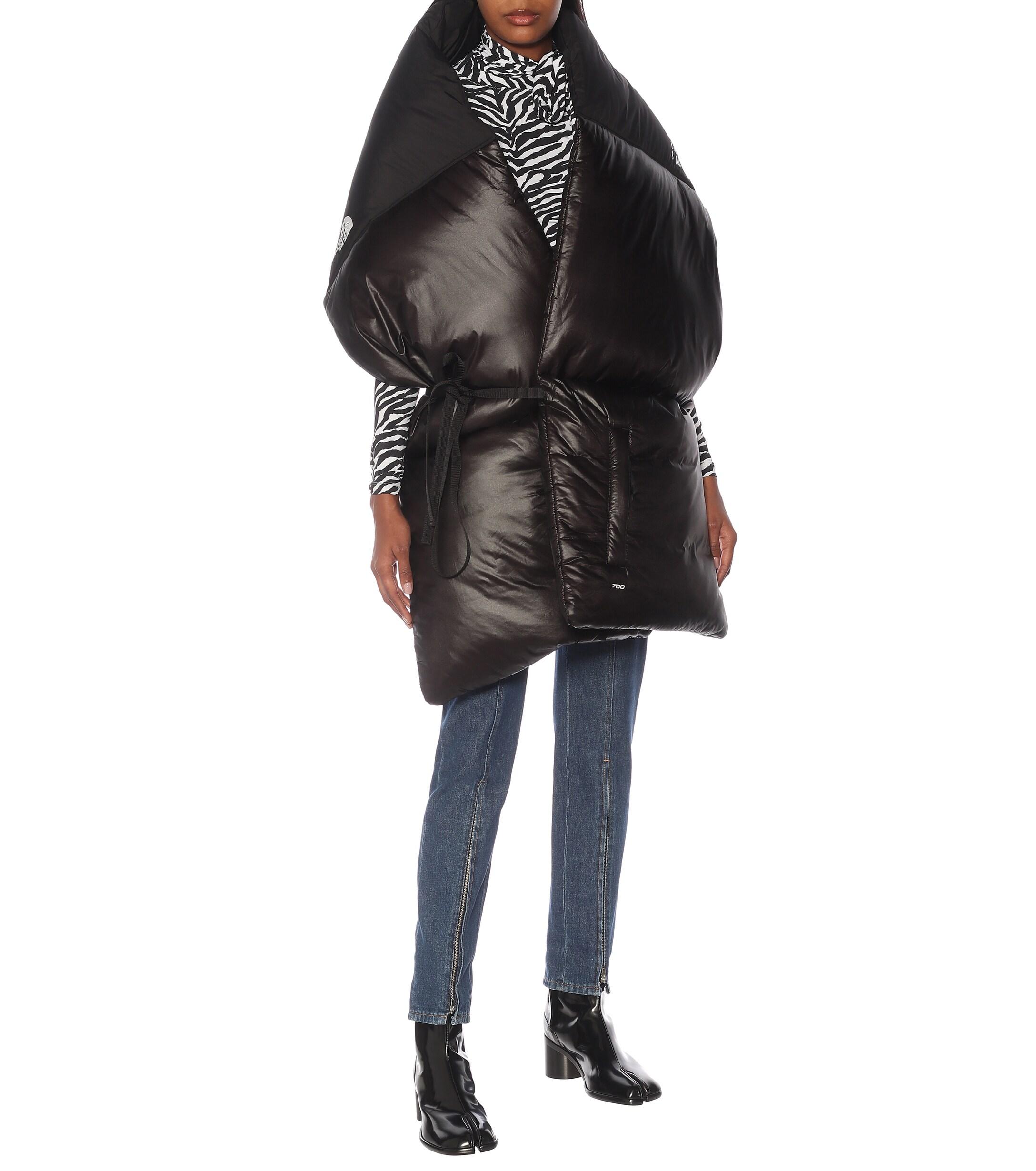 MM6 by Maison Martin Margiela X North Face Nuptse Padded Down Scarf in  Black | Lyst