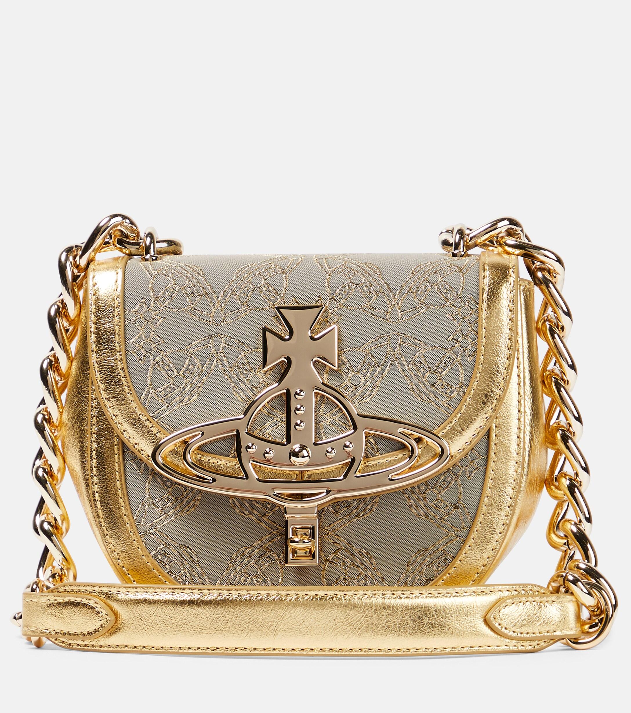 Vivienne Westwood Sofia Saddle Crossbody Bag in Metallic Lyst UK