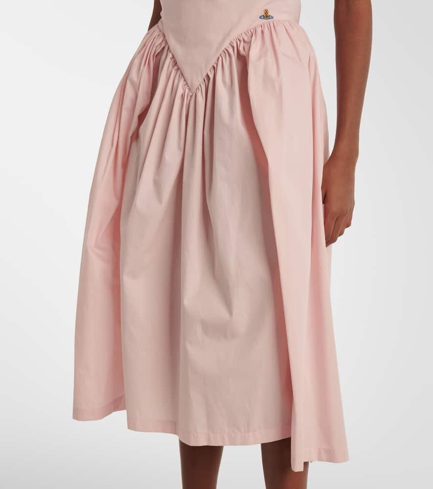 vivienne westwood sunday draped satin corset dress Vivienne Westwood, Sunday cotton corset midi dress, Women, Black, S, Dresses