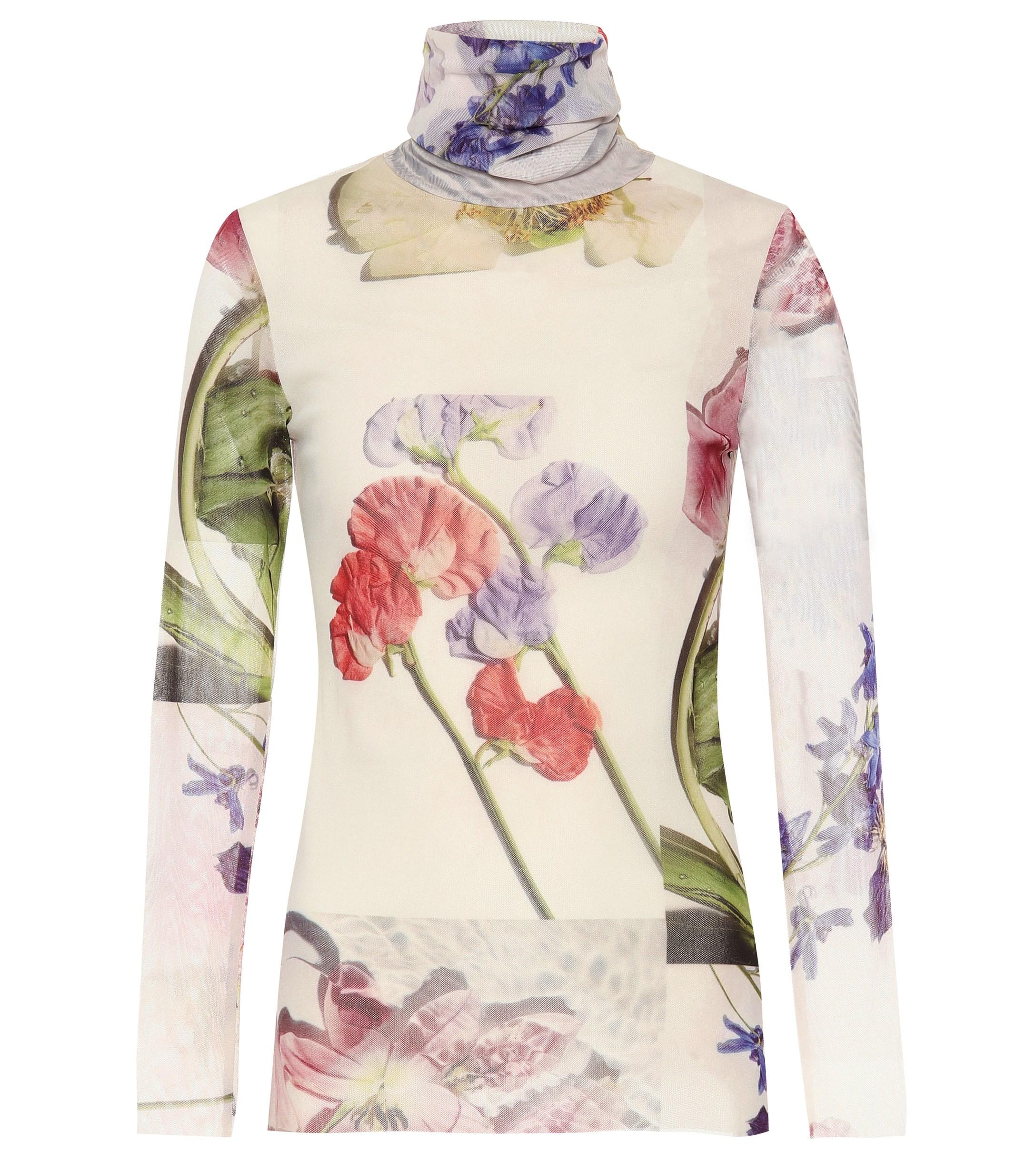 ganni mesh turtleneck