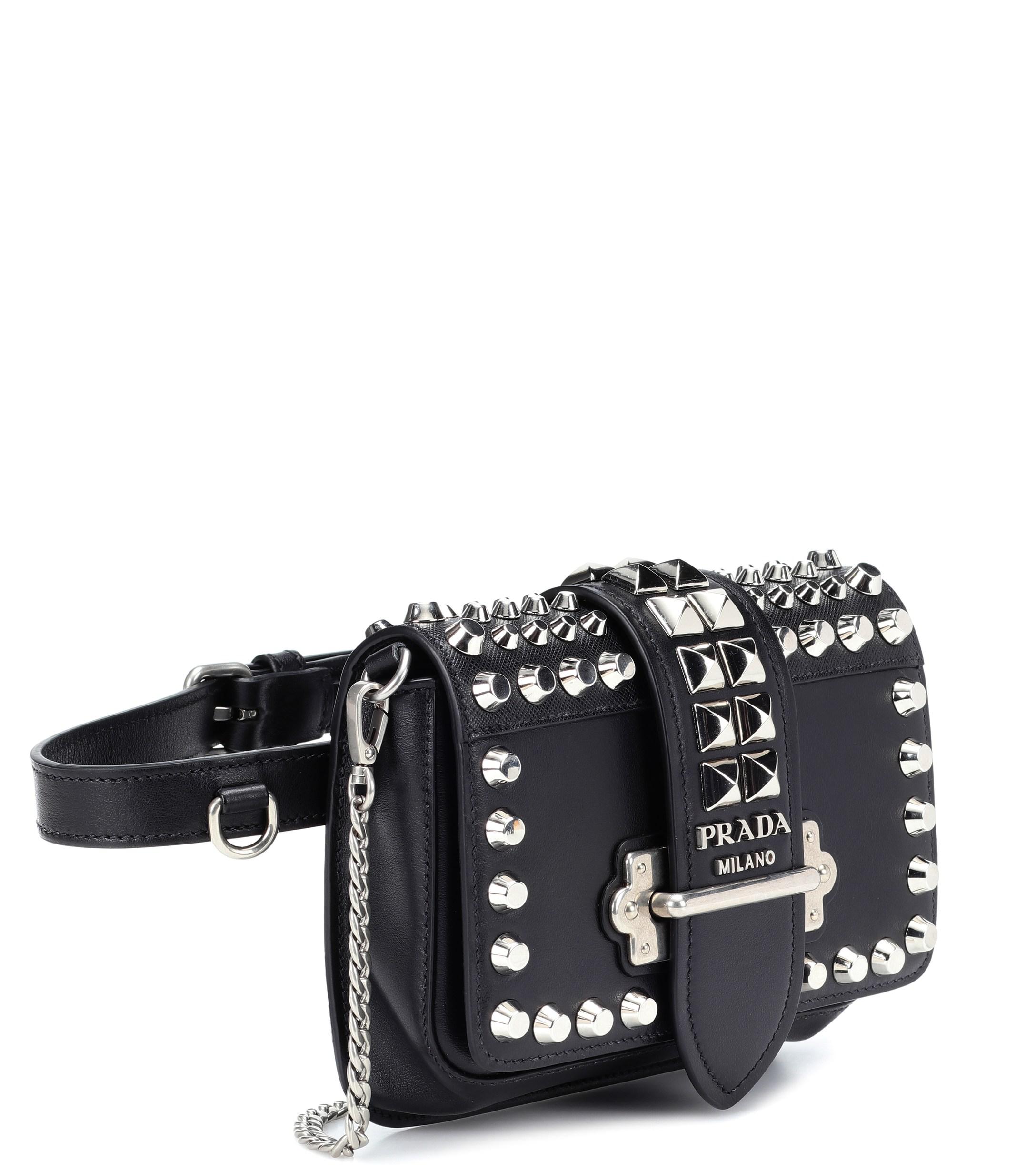 prada studded belt bag