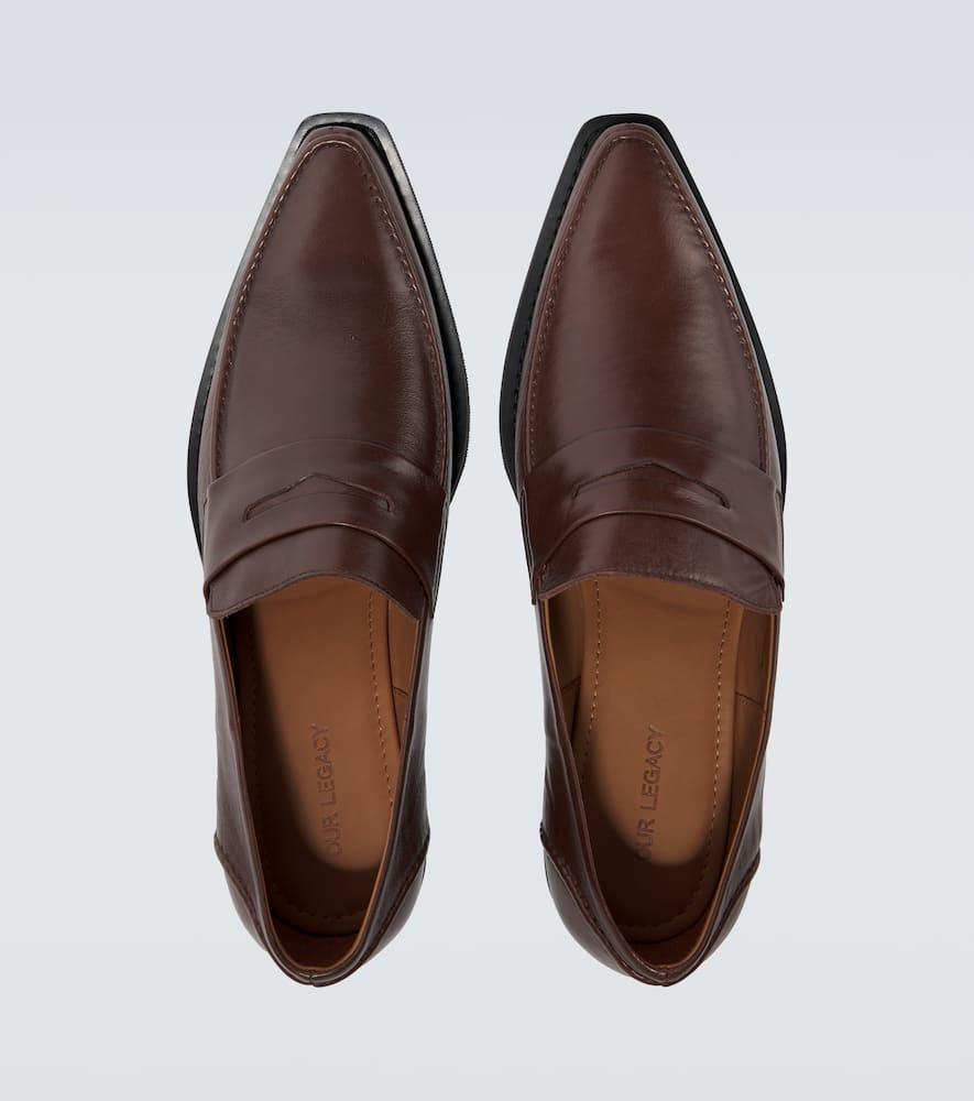 Our Legacy Cypher Leather Loafers in Brown for Men | Lyst