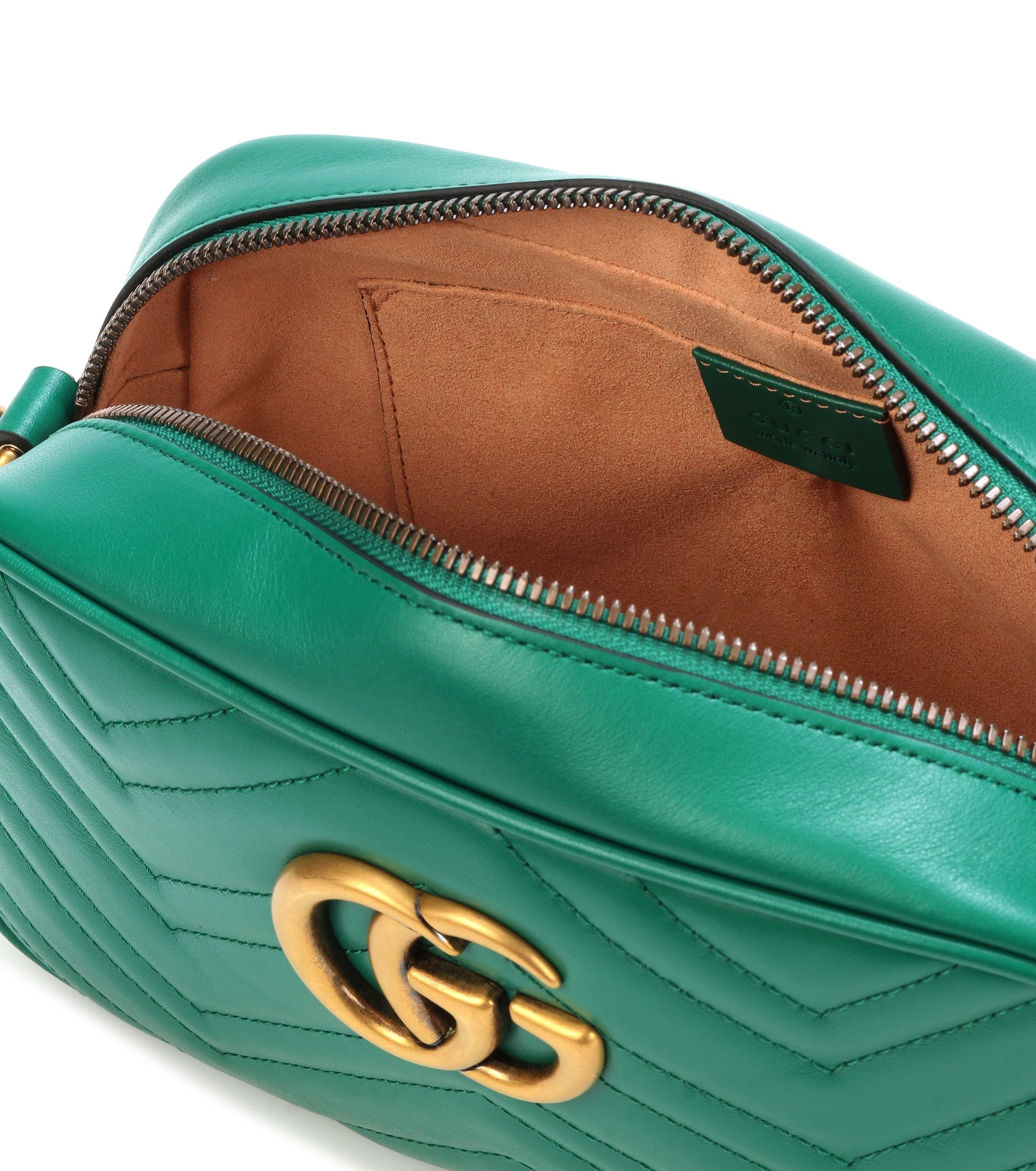 Gucci GG Marmont Small Shoulder Bag in Emerald (Green) - Lyst