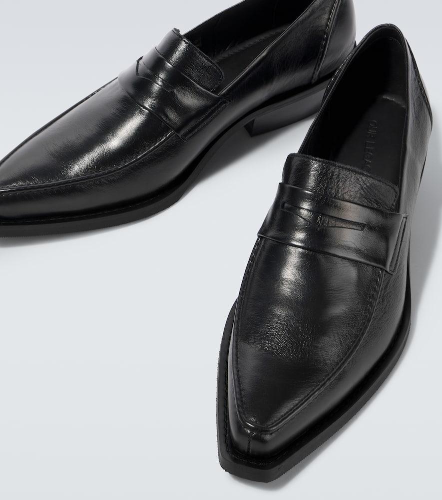 Our Legacy Cypher Leather Penny Loafers in Black for Men | Lyst