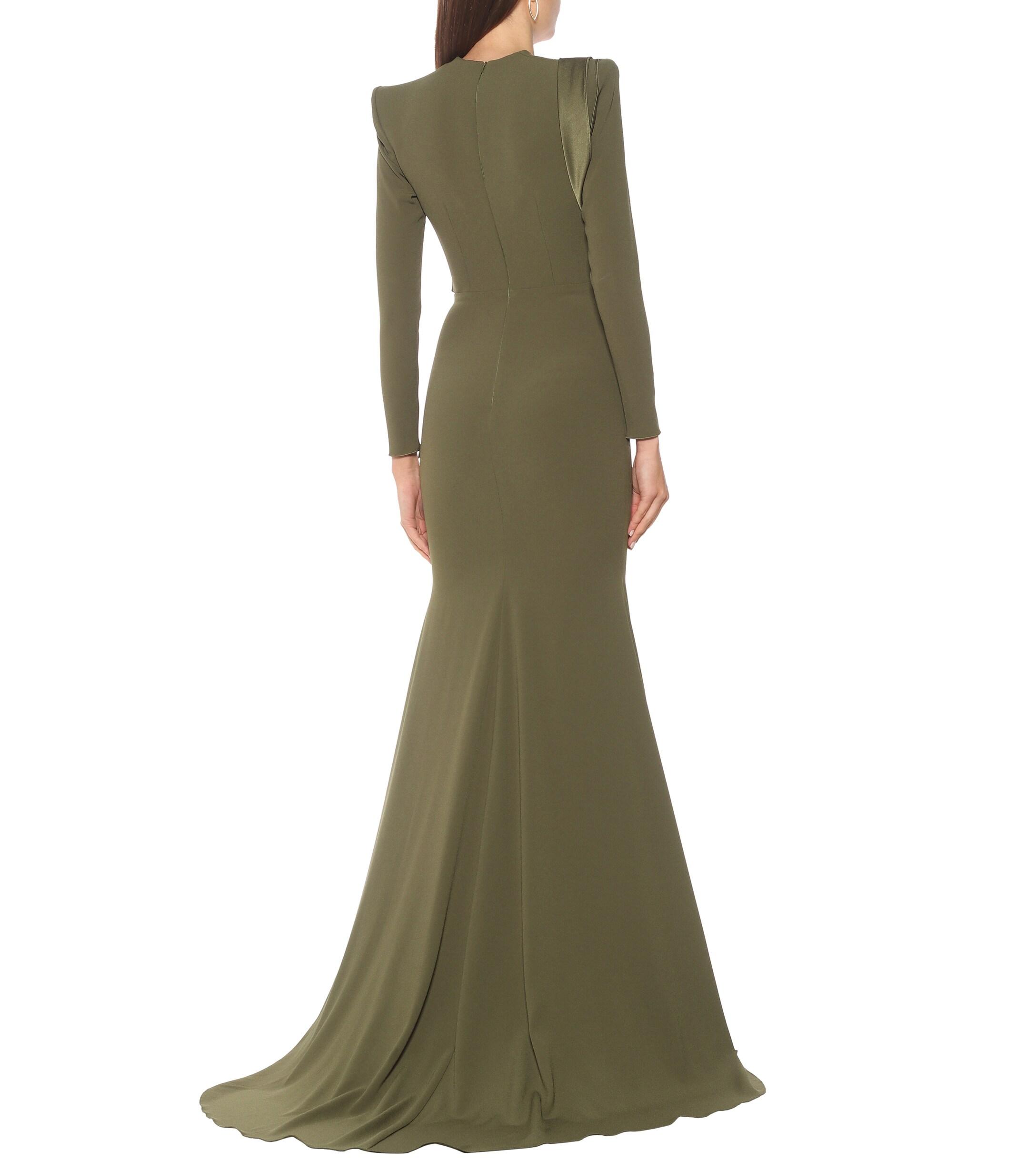 alex perry olive green dress Alex Perry - La Verne Dress - Khaki