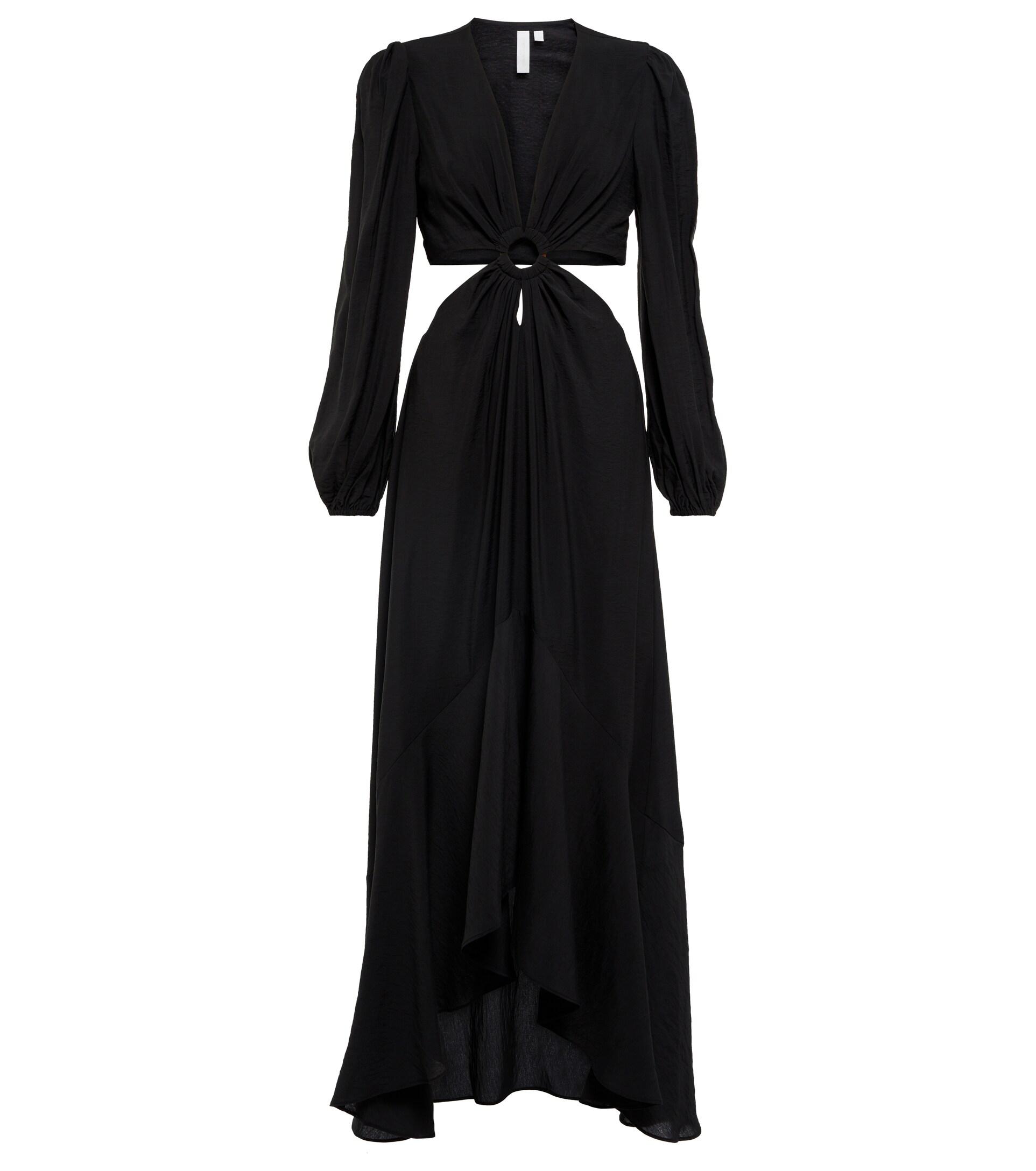 Jonathan Simkhai Signature Jaelynn Cutout Maxi Dress in Black | Lyst