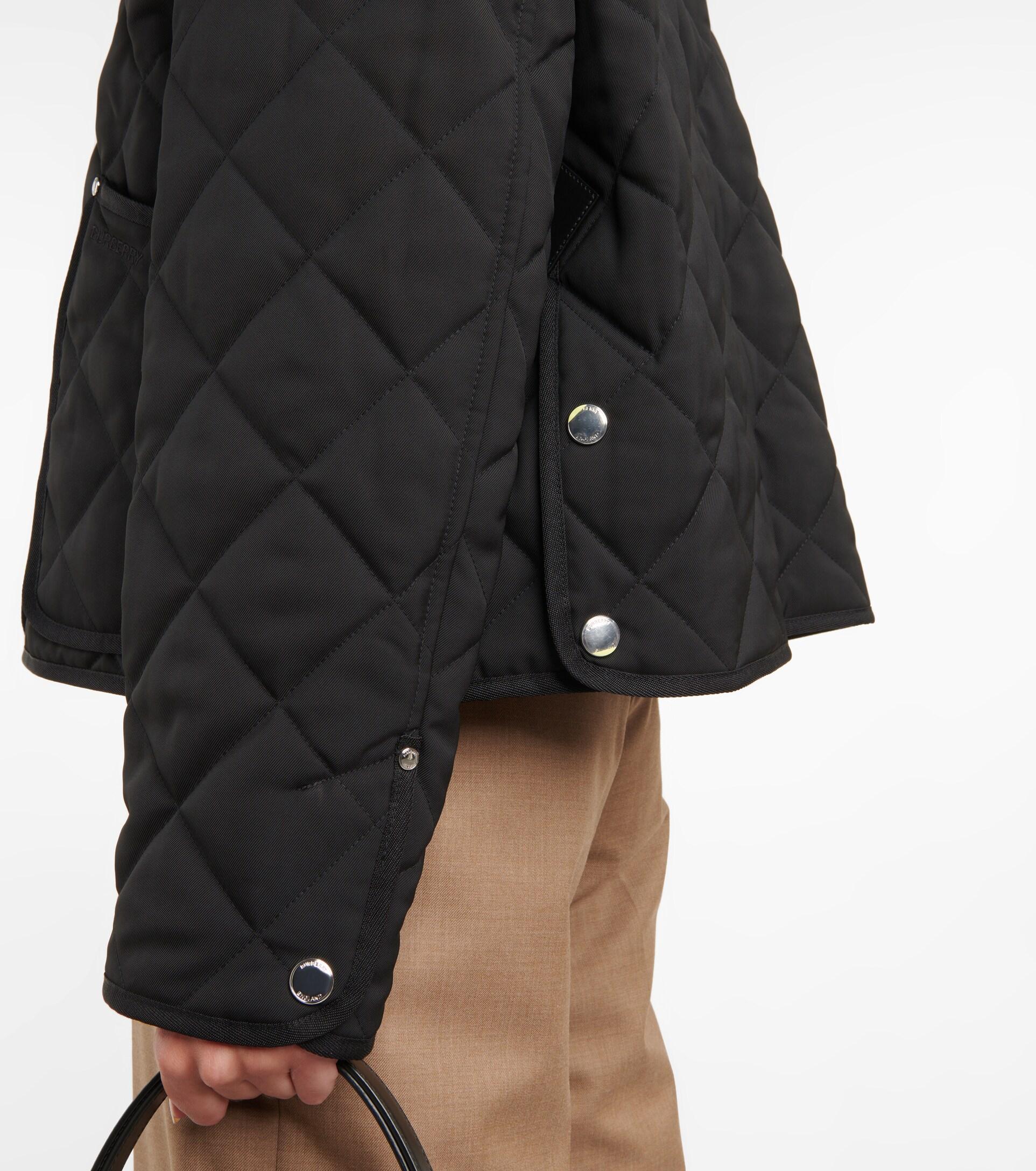 Burberry Lanford Quilted Jacket in Black | Lyst