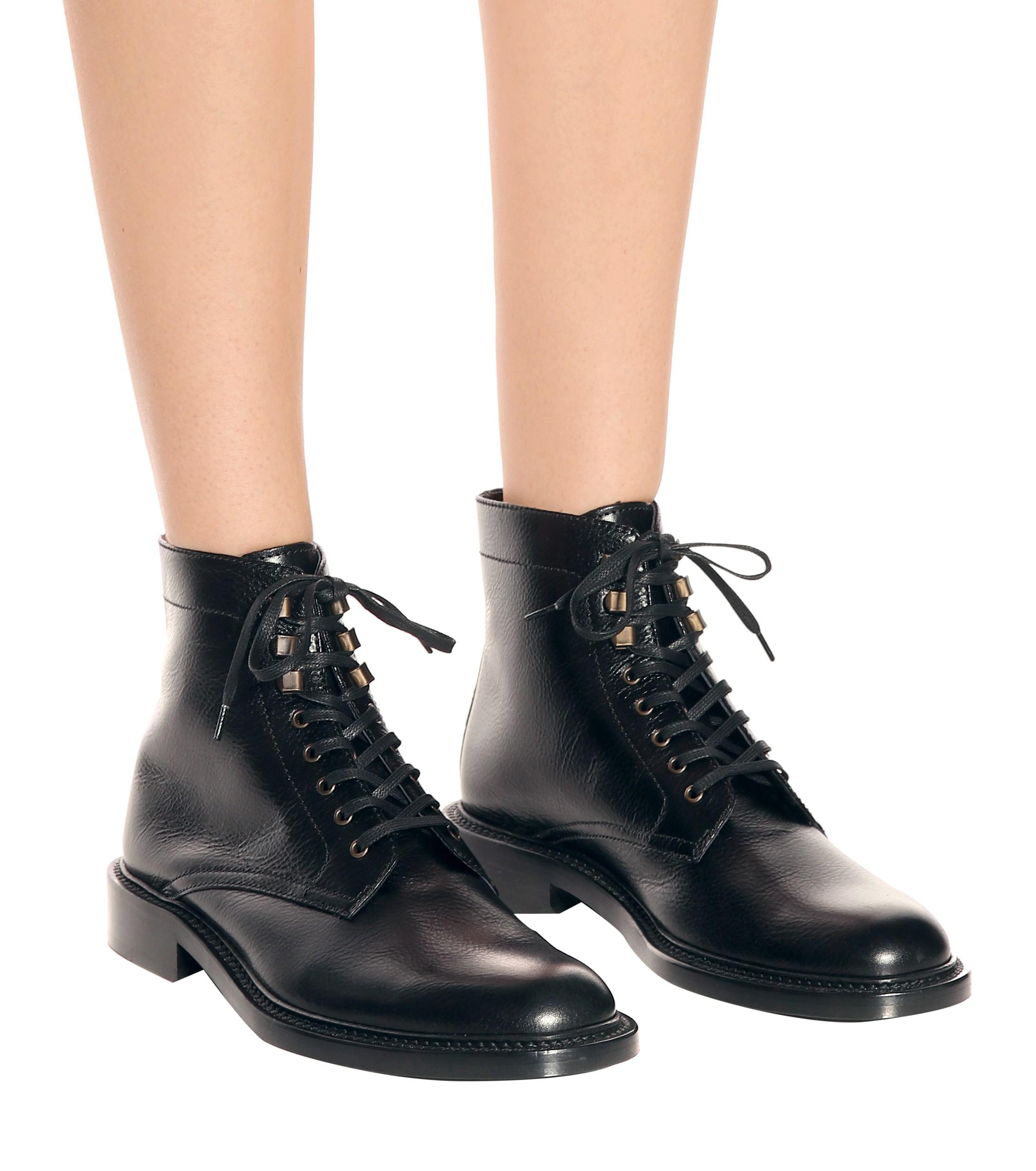 Saint Laurent Army 25 Leather Ankle 