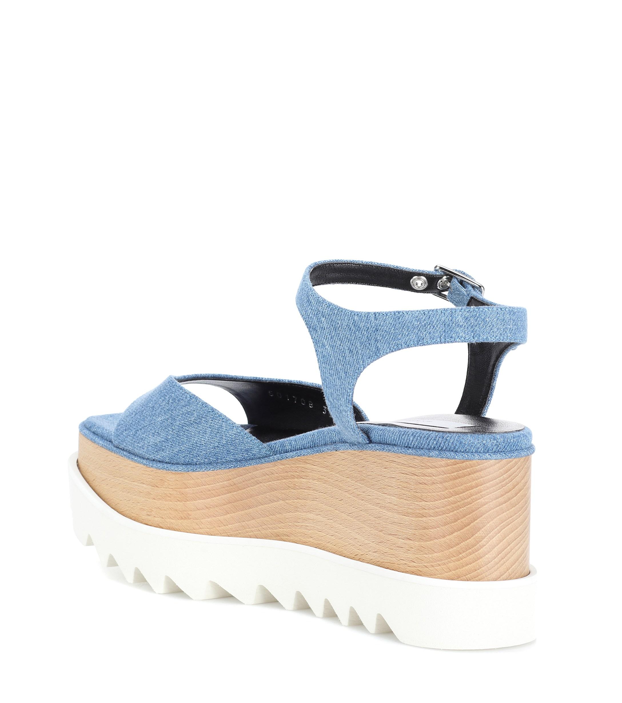 stella mccartney denim sandals