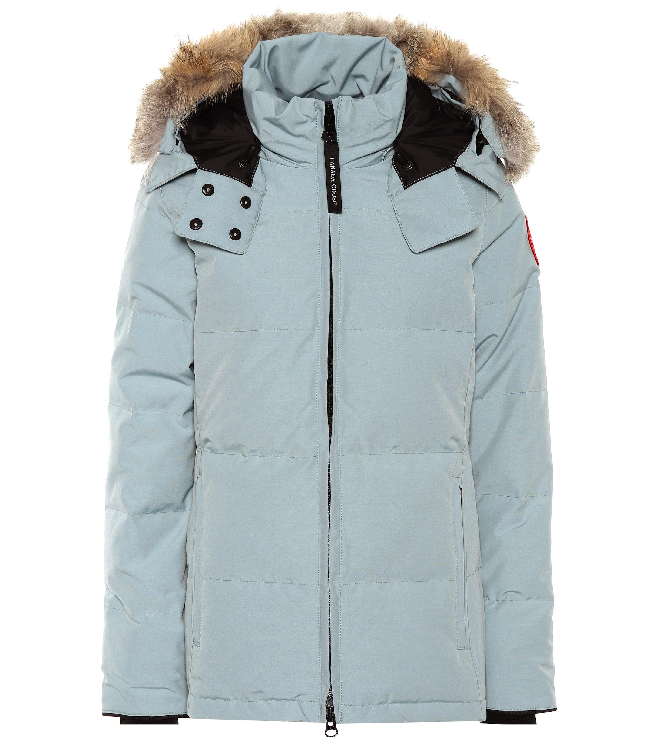 Canada Goose Goose Chelsea Down Parka in Grey (Blue) - Lyst