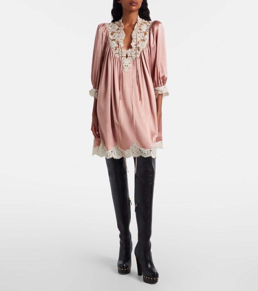 chinese dress ladies Chloé Chloe Girls Light Pink Silk Dress main image 0