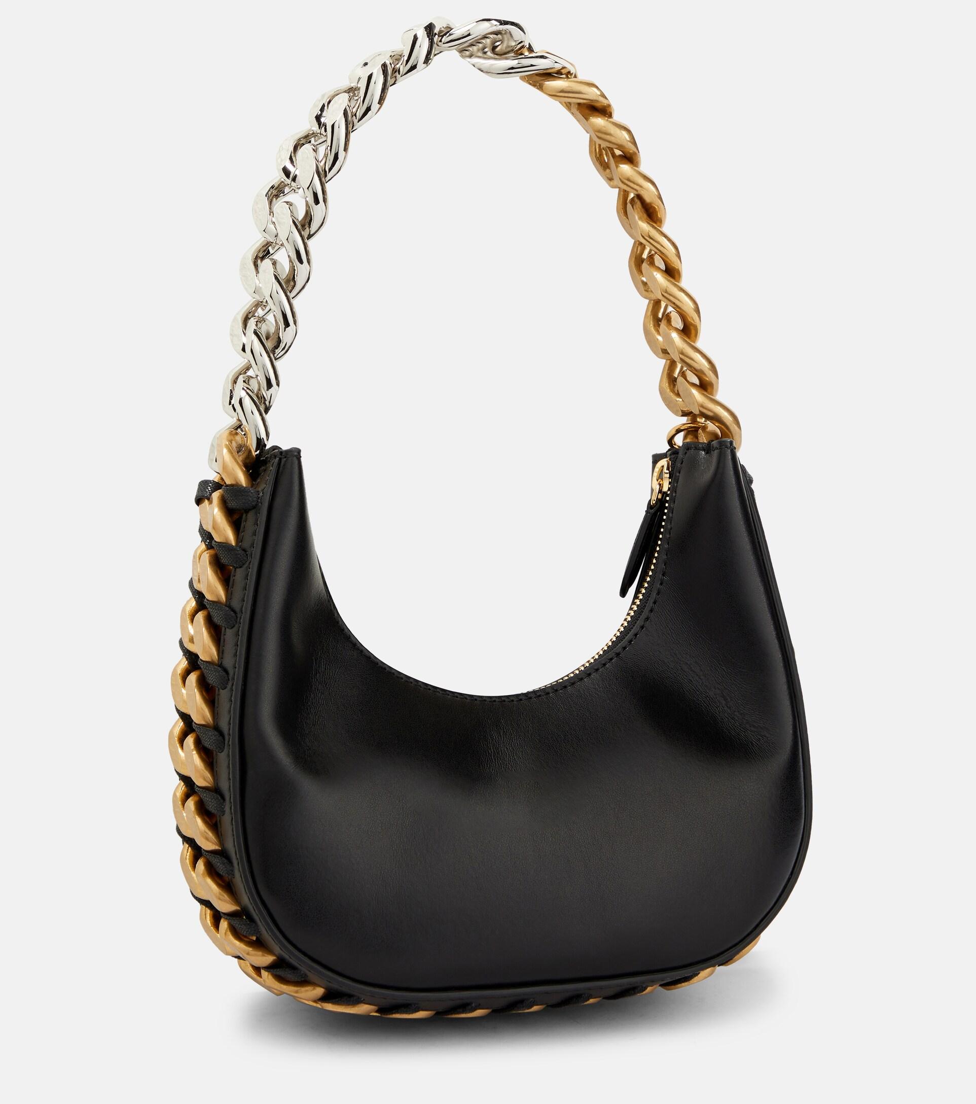 ショルダーバッグ・ポシェット STELLA MCCARTNEY FRAYME FLAP-DETAIL SHOULDER BAG Women Black Frayme Medium Flap Shoulder Bag | Stella
