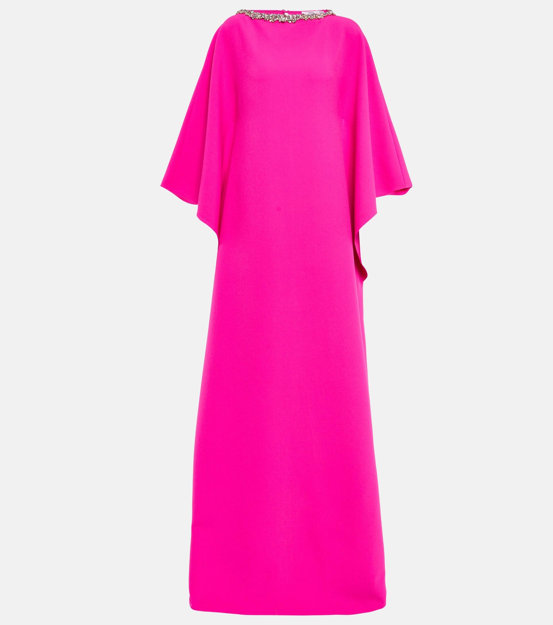 Safiyaa Arama Embellished Crepe Gown in Pink | Lyst