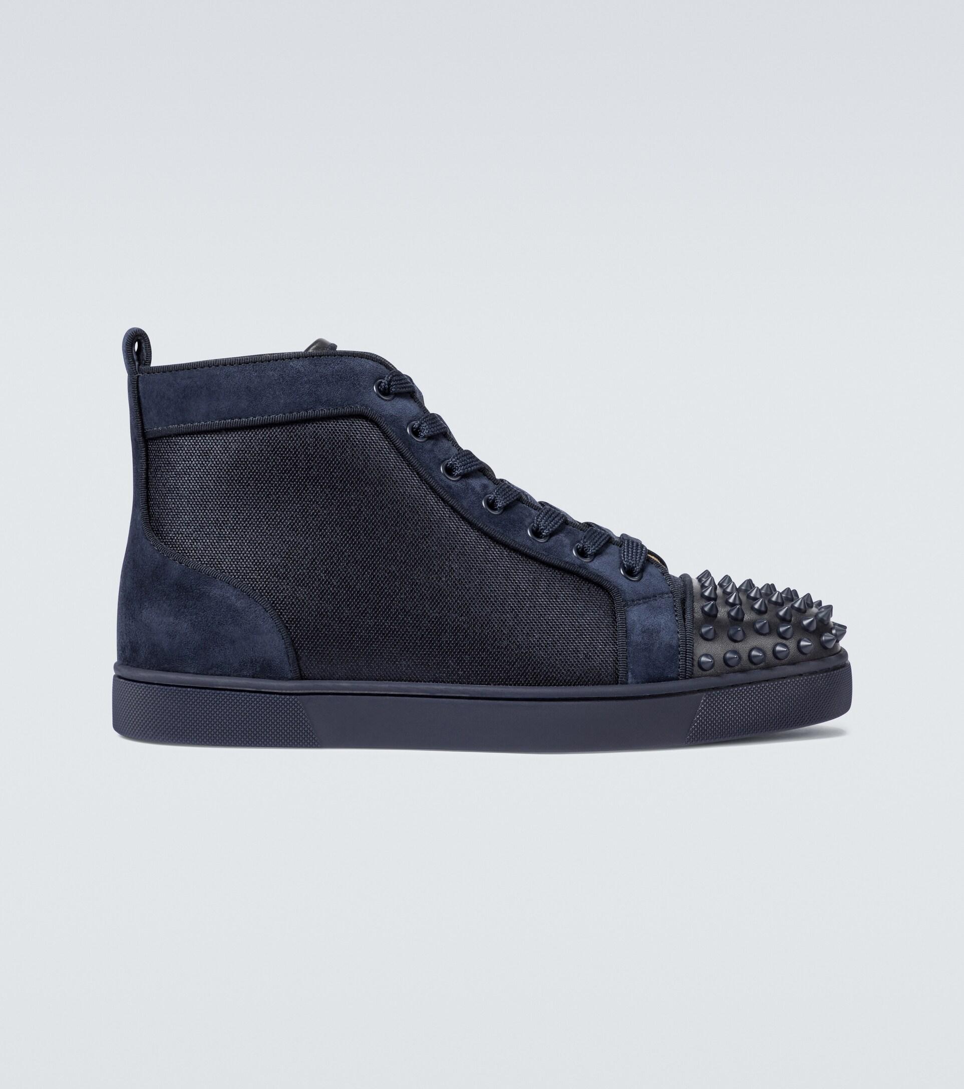 Christian Louboutin Lou Spikes Orlato Sneakers in Navy (Blue) for Men | Lyst