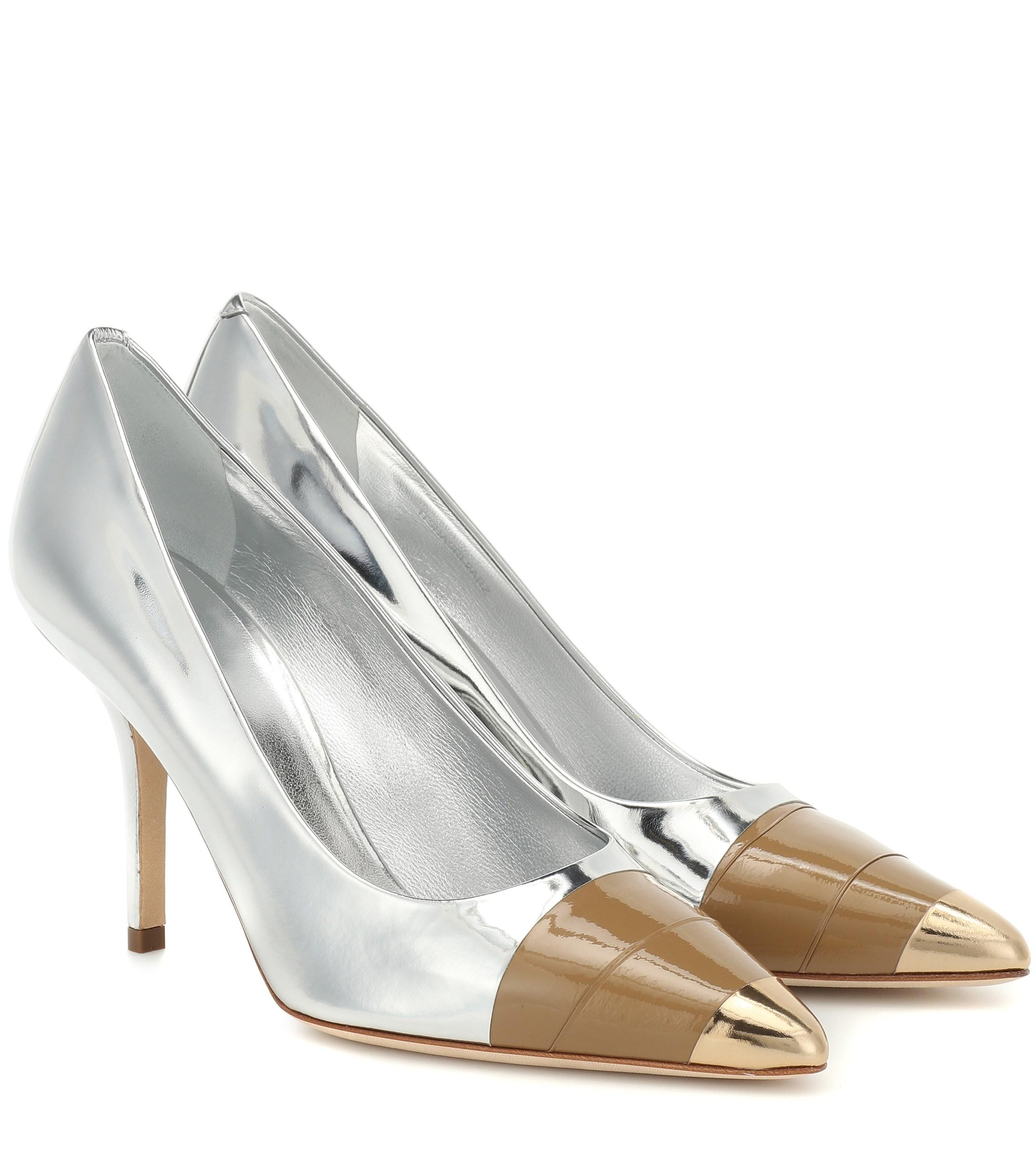 burberry pumps silver