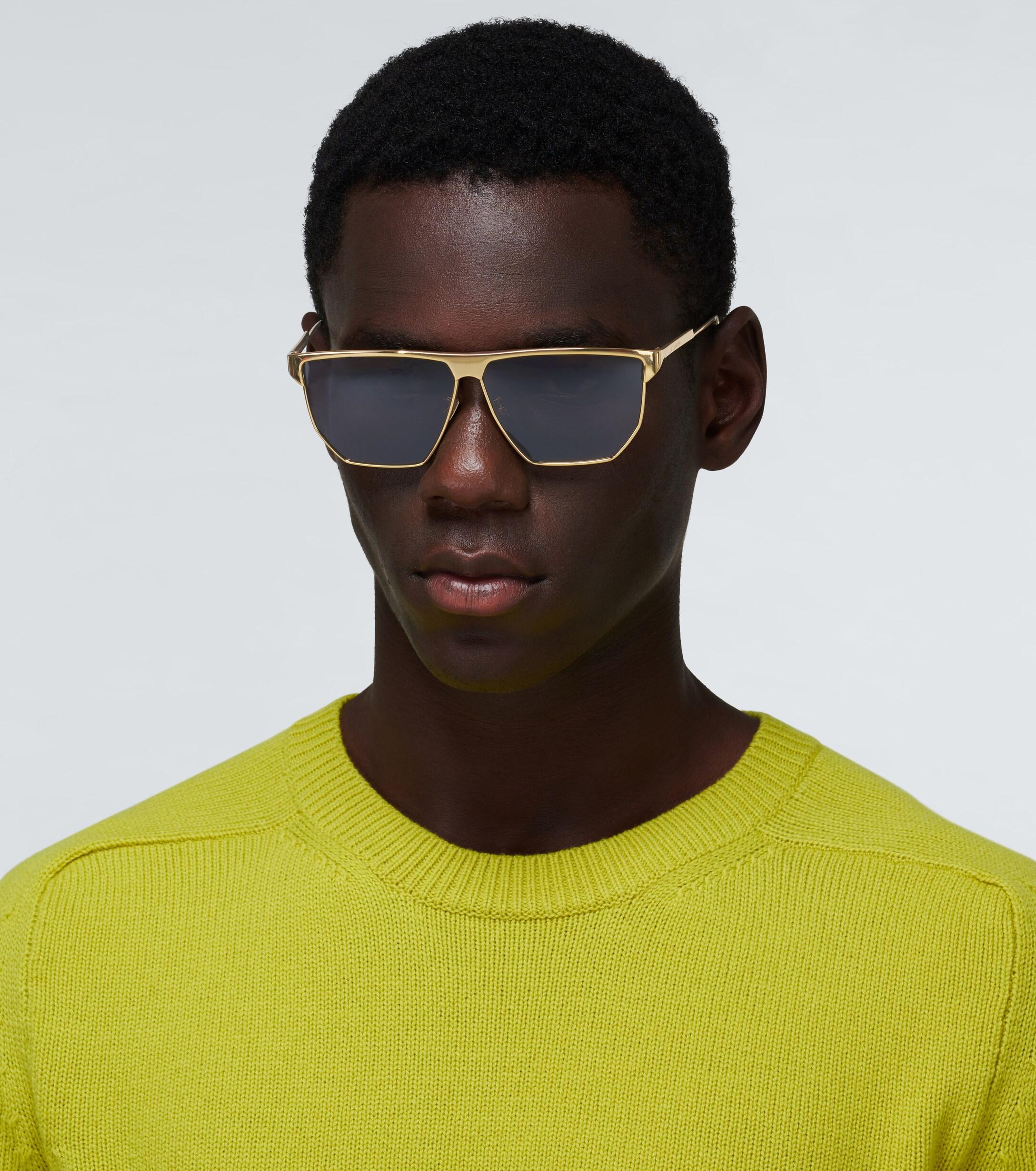 Bottega Veneta Metal-frame Sunglasses in Gold (Metallic) for Men - Lyst