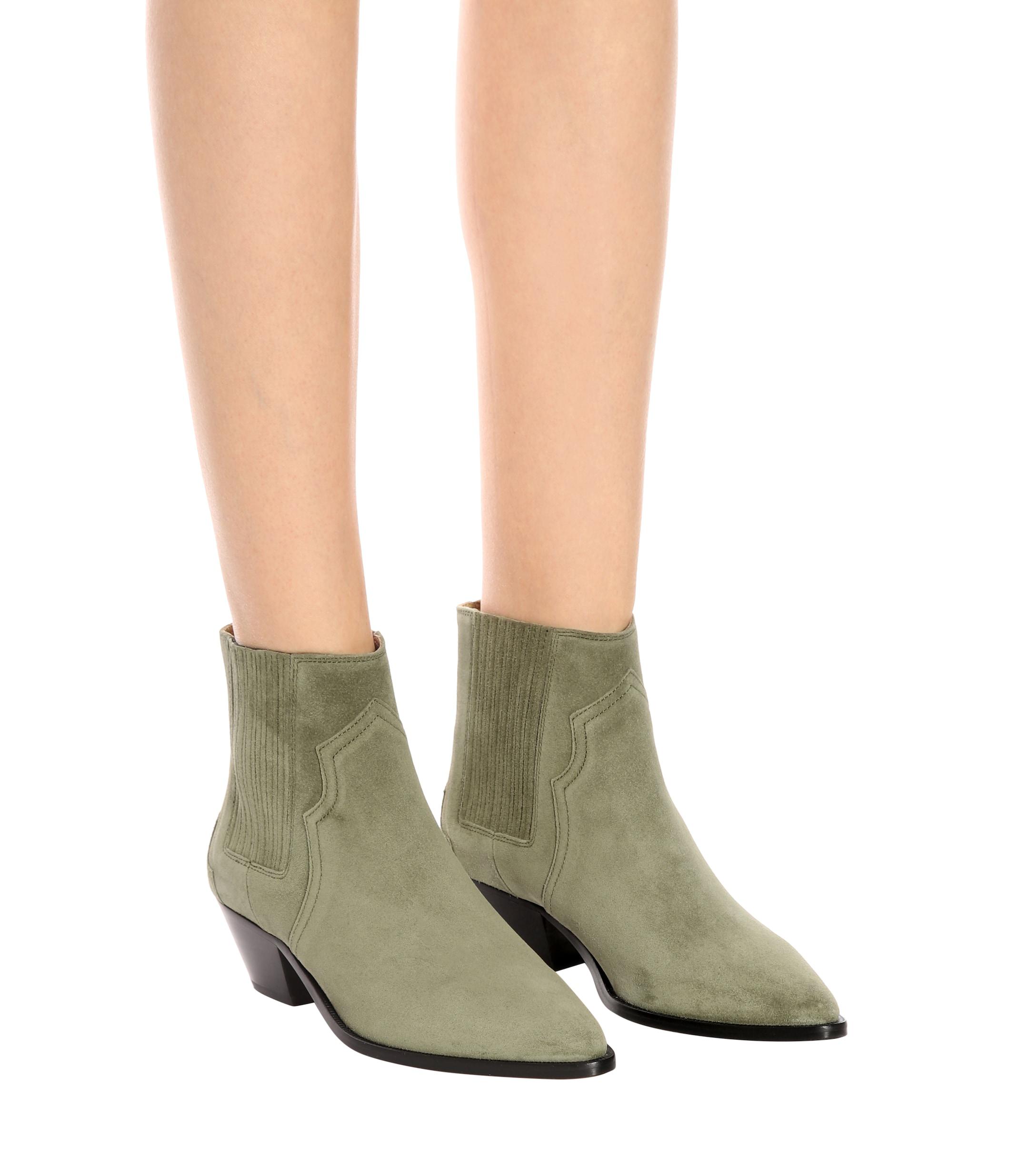isabel marant derlyn suede ankle boots