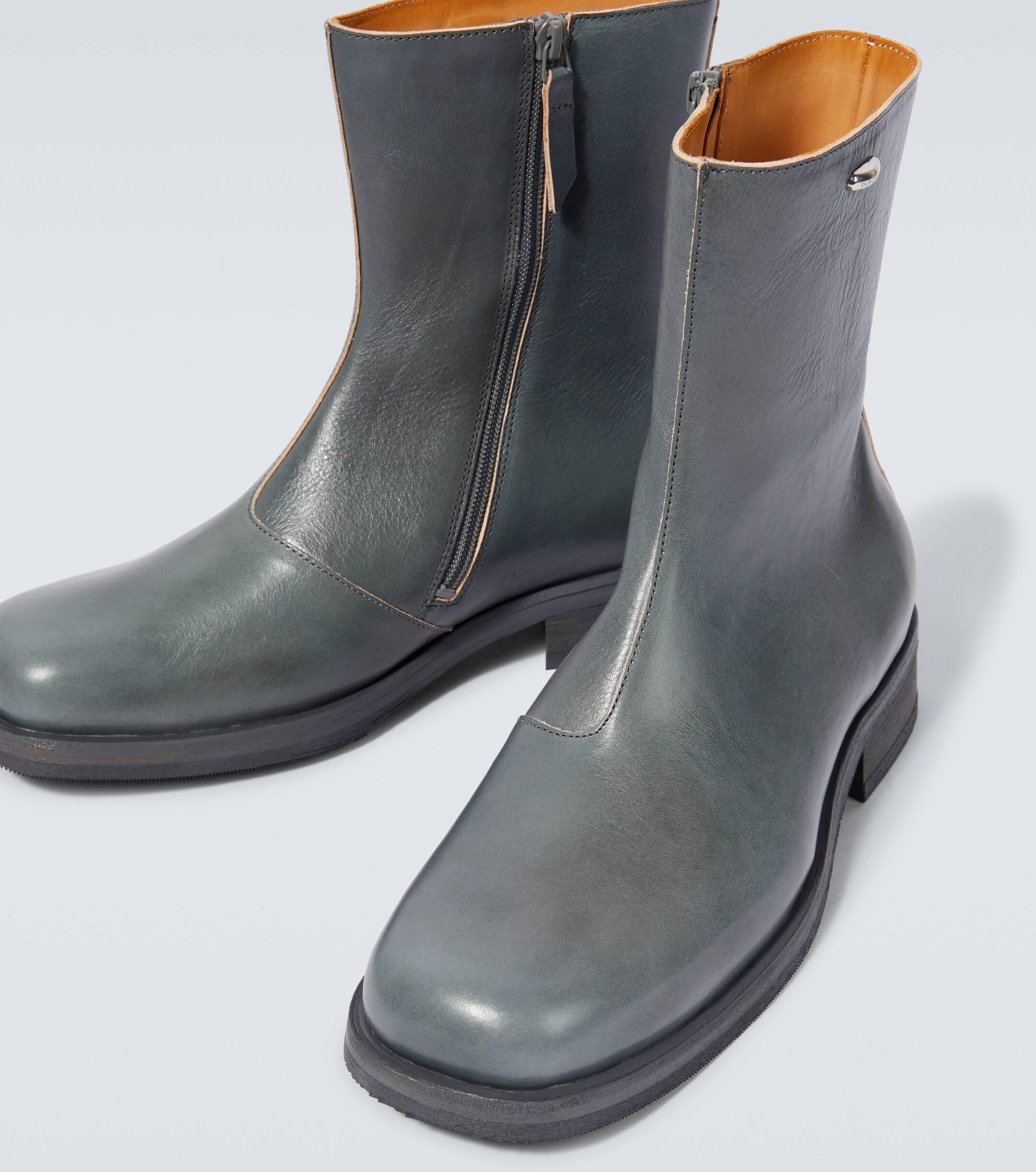 Our Legacy Camion Leather Ankle Boots in Grey for Men | Lyst UK