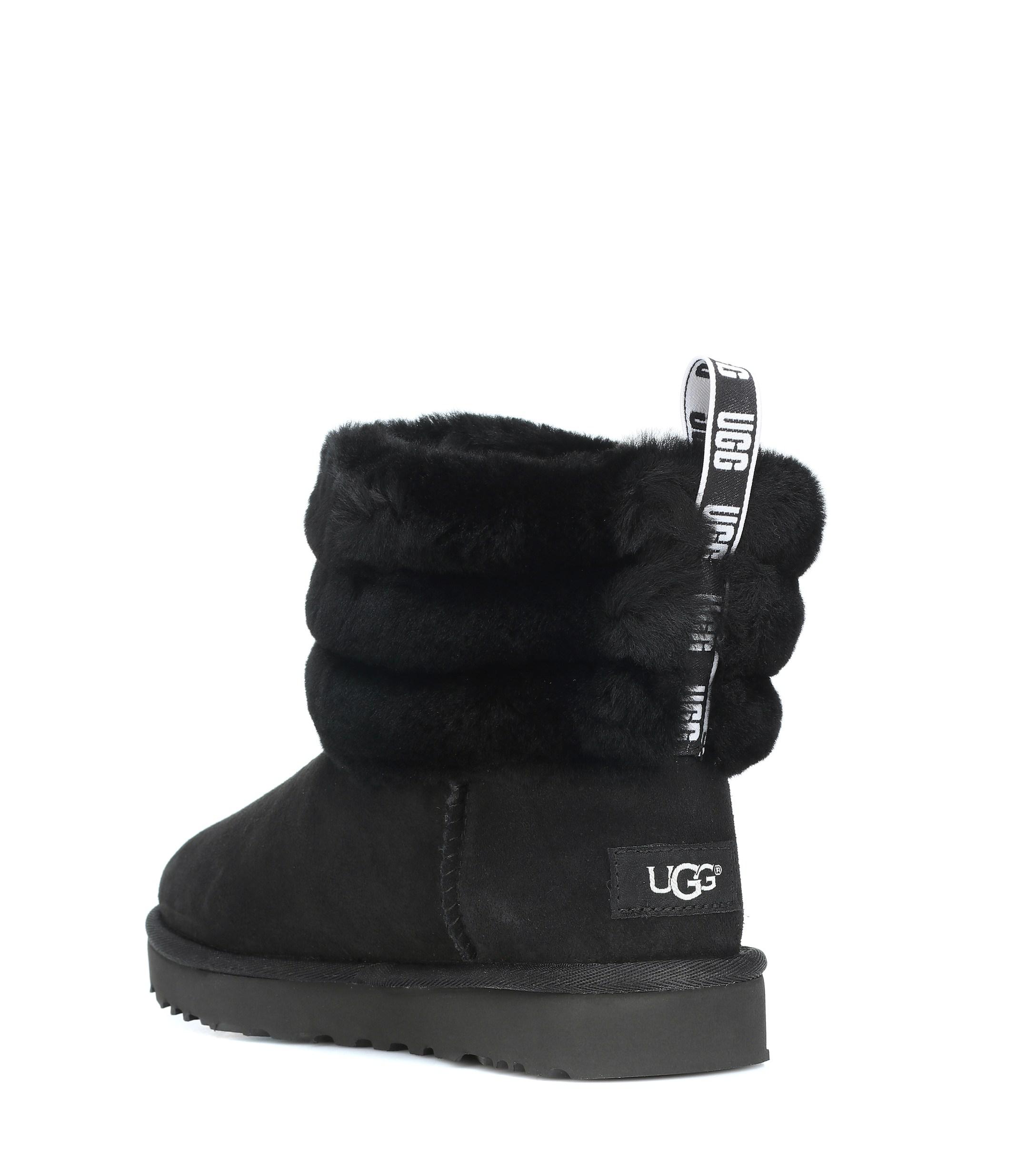UGG Suede W Fluff Mini Quilted Black - Save 59% - Lyst