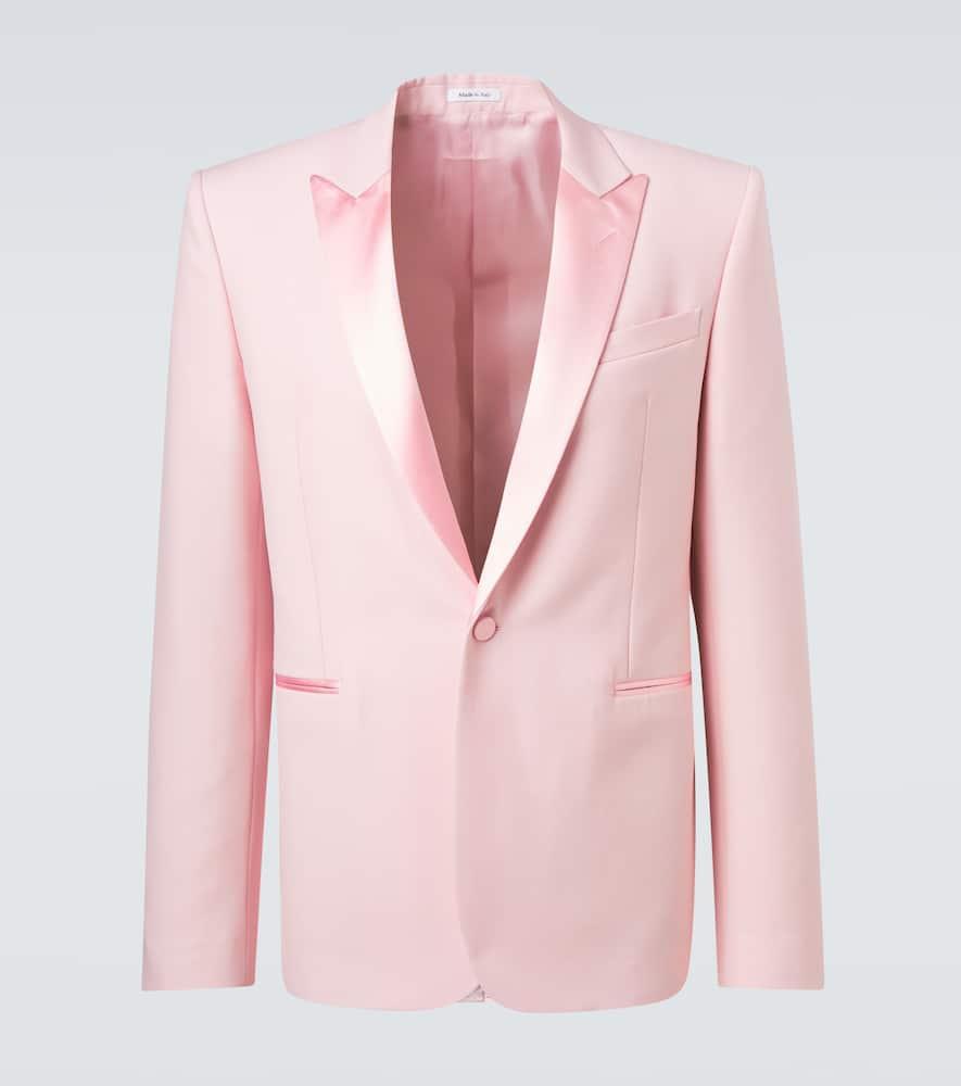 ジャケット Alexander Mcqueen Pink Wool Blend Blazer pink-slim-fit-wool-and-mohair-
