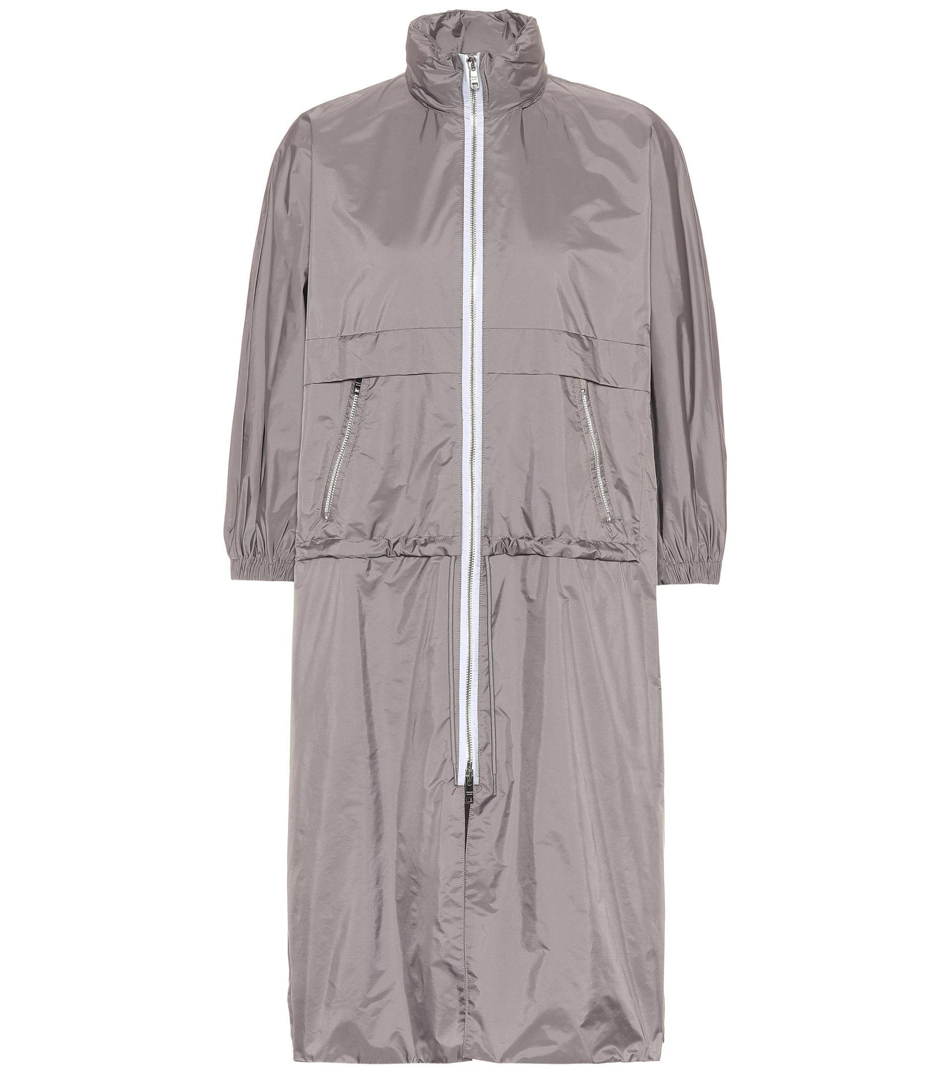 Prada Croppedsleeve Rain Jacket in Gray Lyst