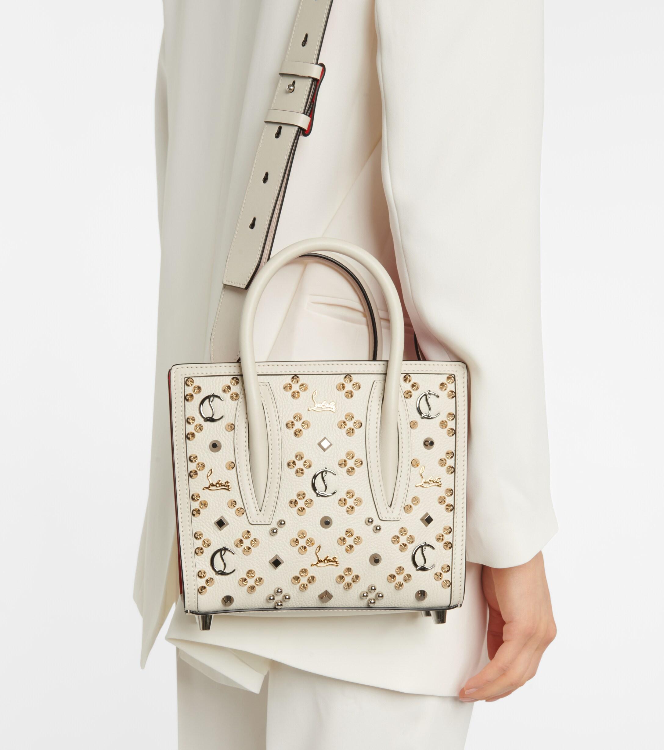 Christian Louboutin Paloma S Mini Embellished Leather Tote in 