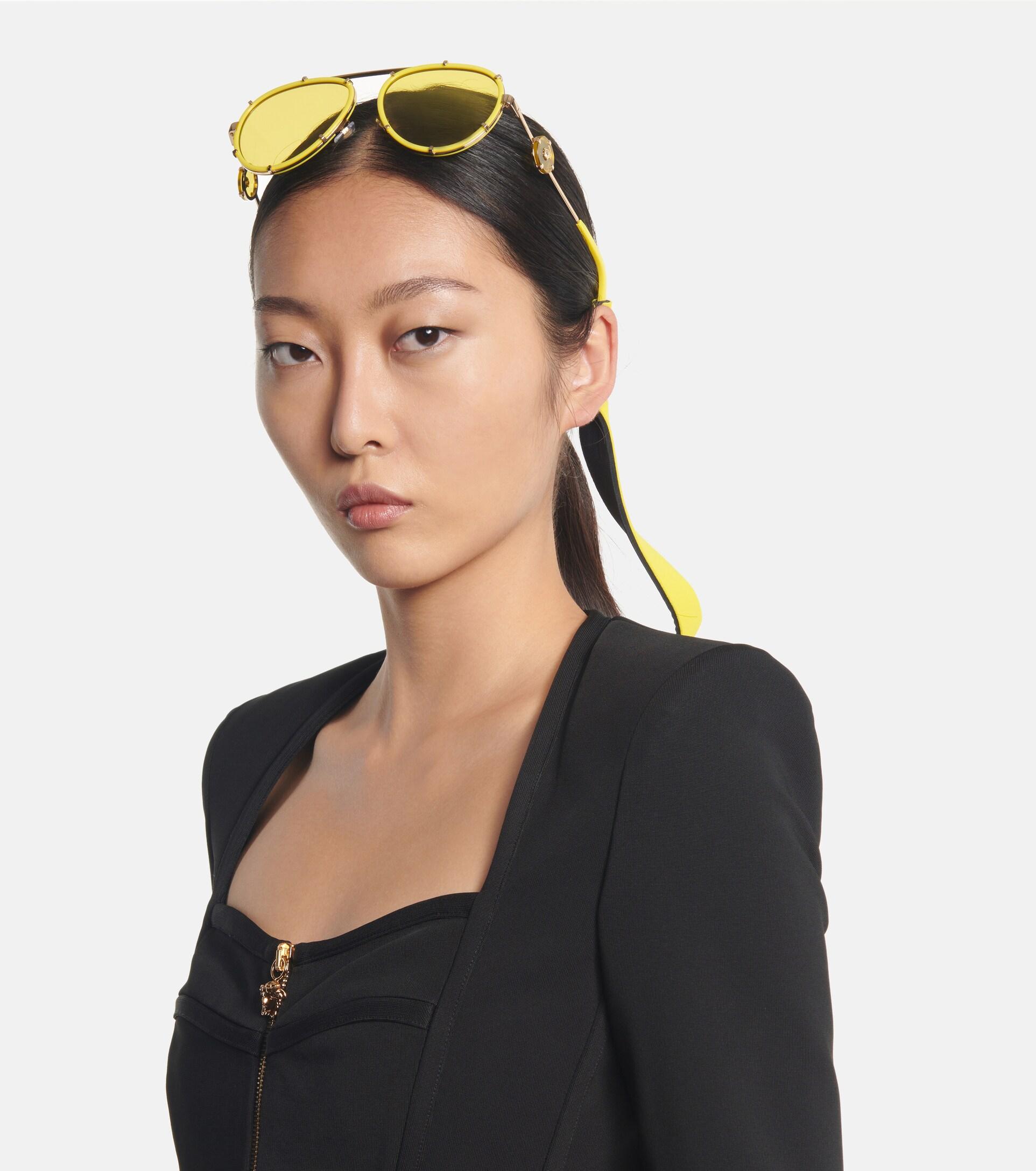 Versace Vintage Icon Round Sunglasses 