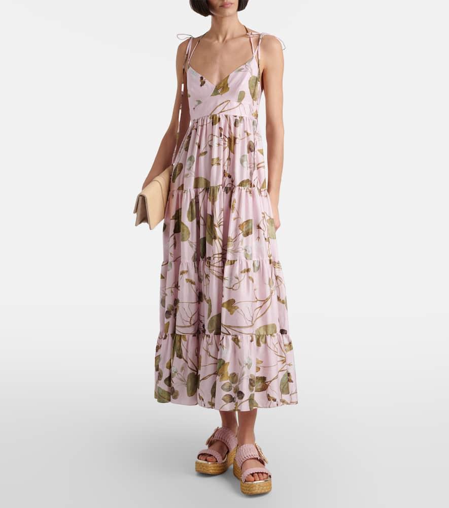 Roger Vivier Espa 60 Raffia Platform Sandals in Pink | Lyst