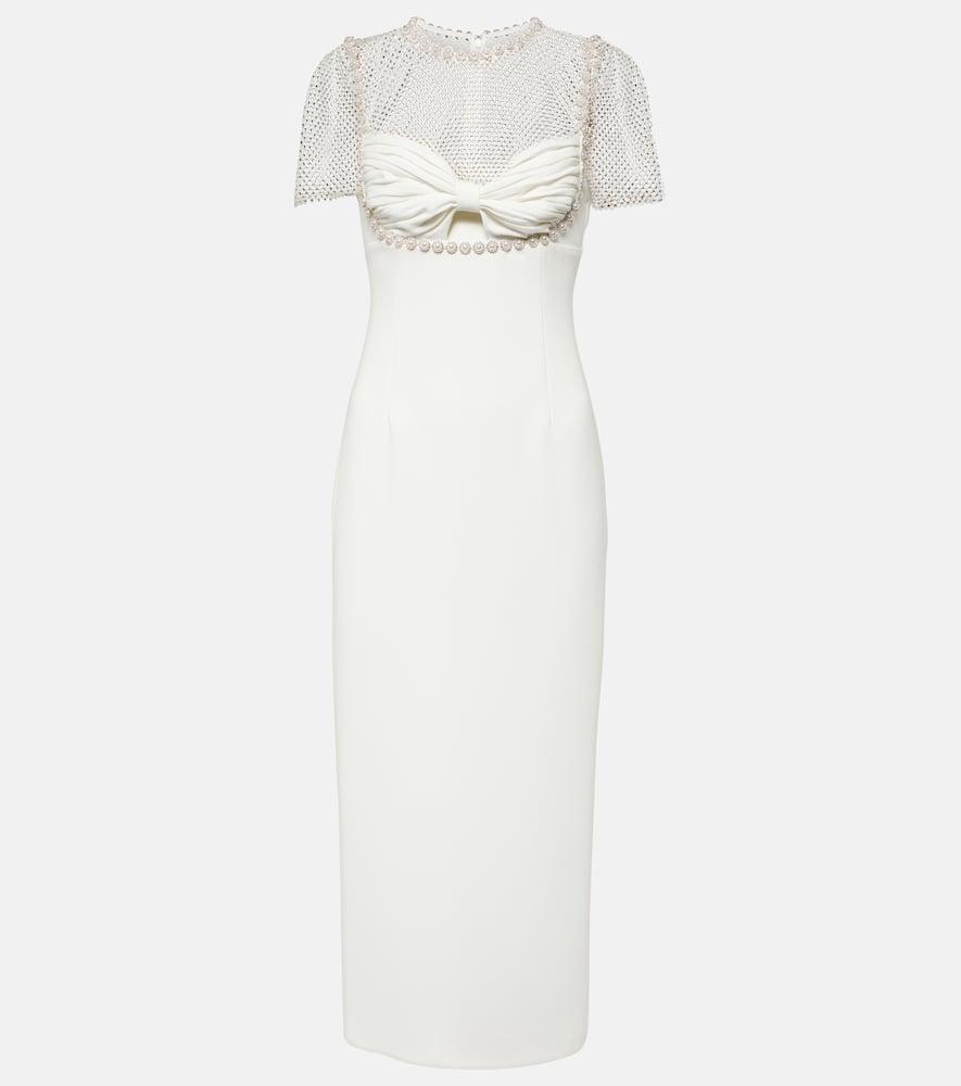 SELF-PORTRAIT ワンピース Bridal embellished crepe 932871 Self-Portrait Crystal-embellished crêpe gown Self-Portrait