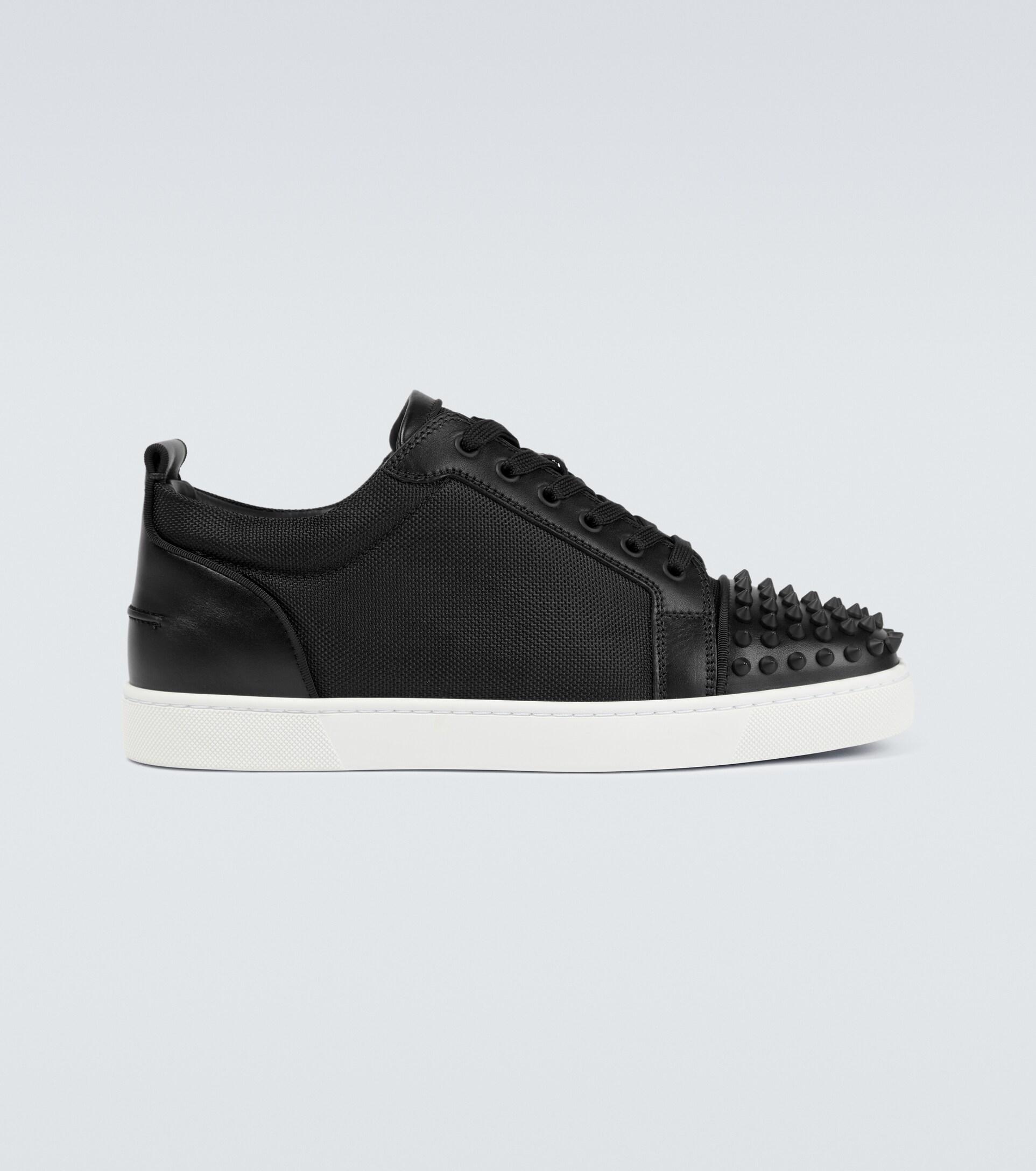 Christian Louboutin Louis Junior Spikes Orlato Sneakers in Black