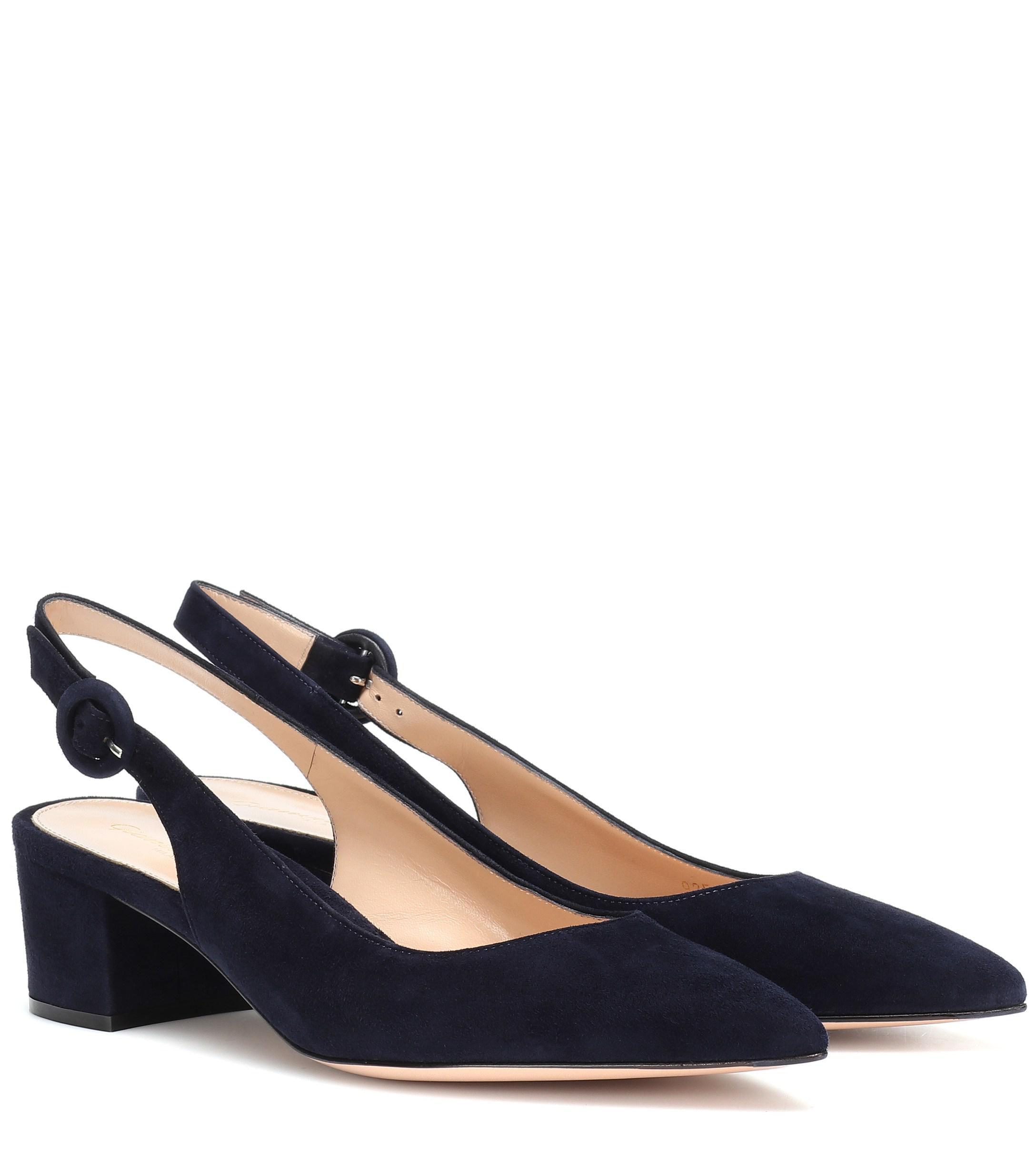 gianvito rossi blue heels