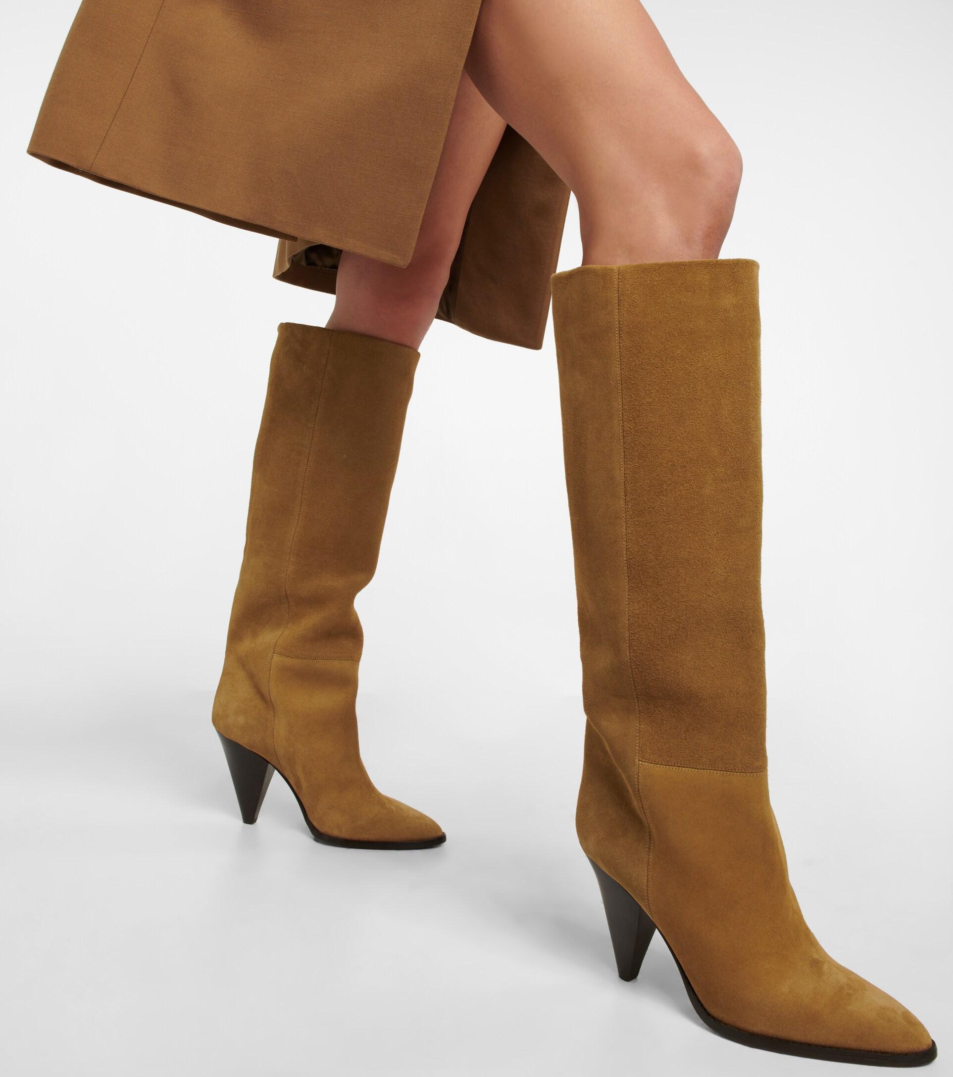 Isabel Marant Ririo Suede Knee-high Boots in Brown | Lyst