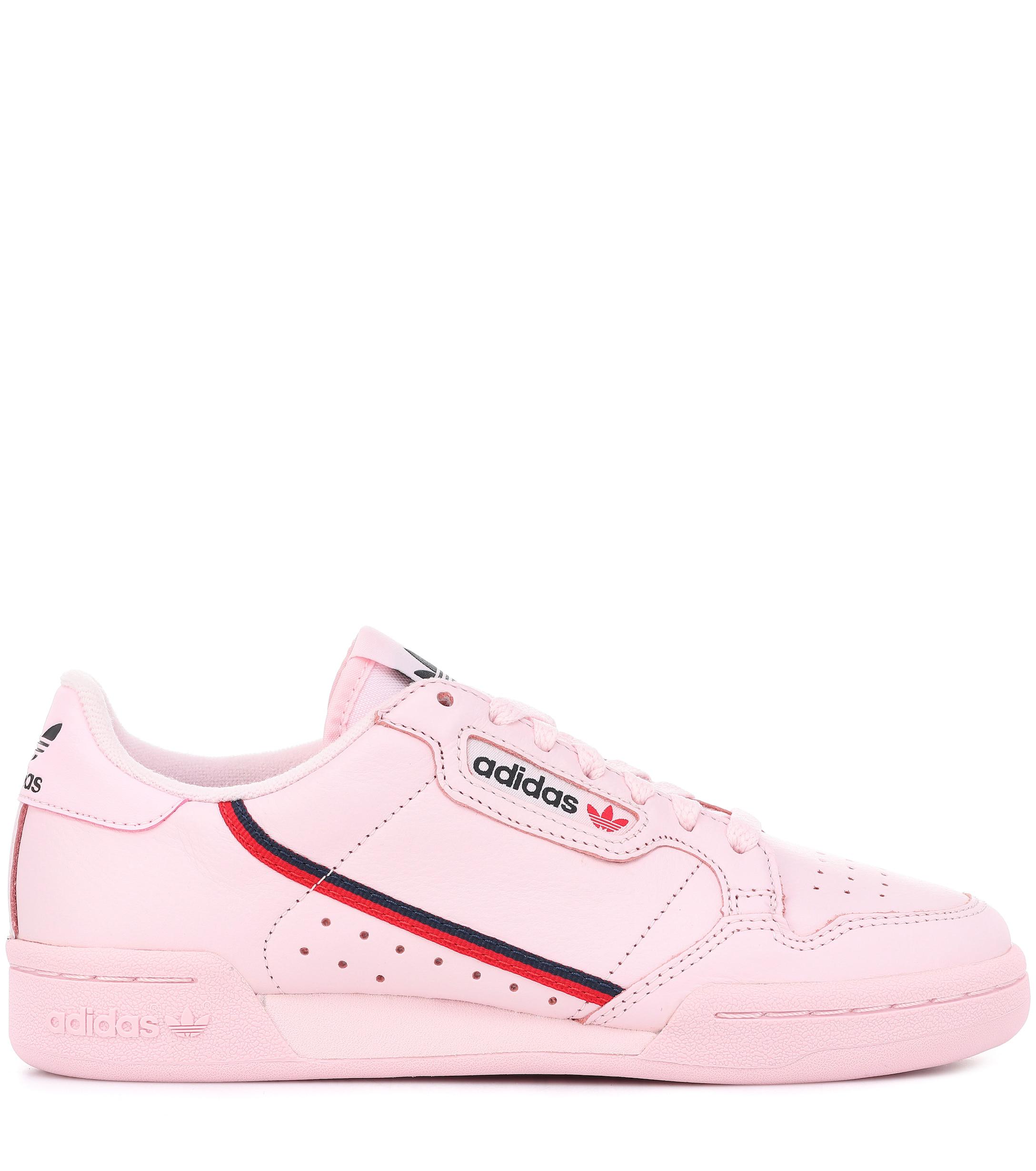 adidas Originals Continental 80 Leather Sneakers in Pink - Lyst