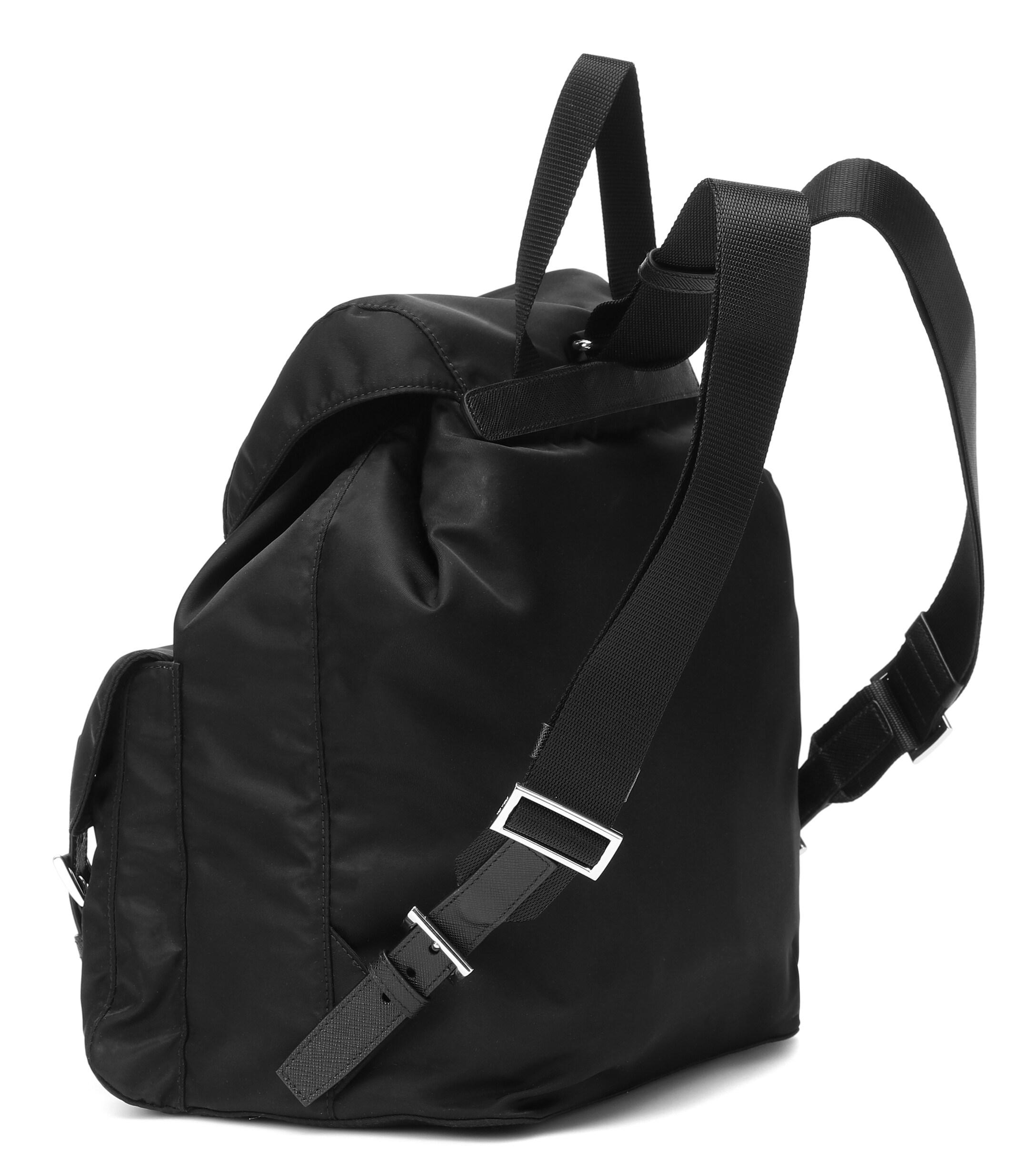 Prada Synthetic Nylon Backpack in Black - Lyst