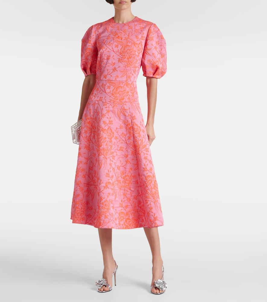 open lace back dress Erdem SS24 Light Pink Sleeveless Maxi Dress with Crystal Embellishment –  Sellier main image 1