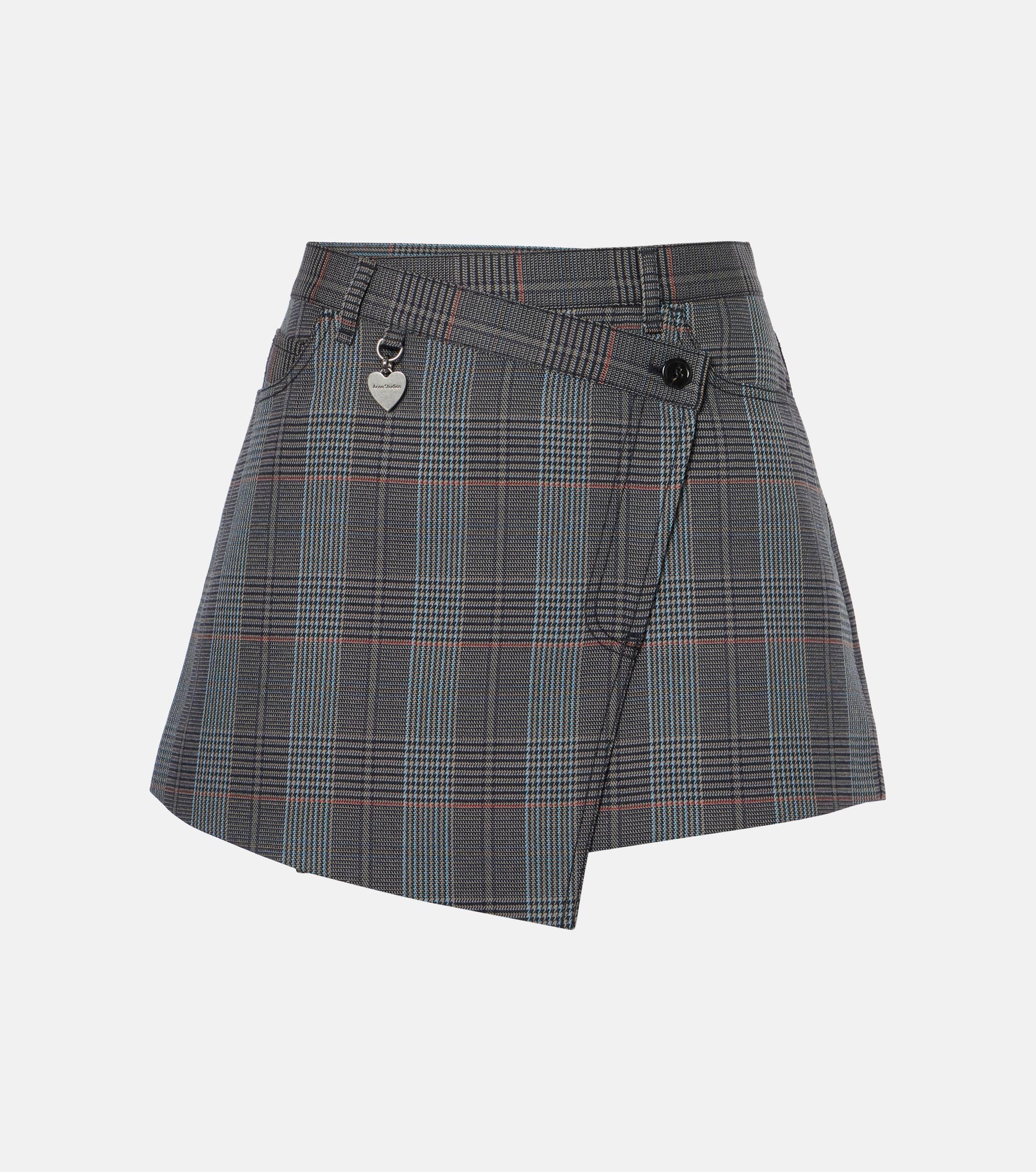 Plaid envelope skirt hotsell