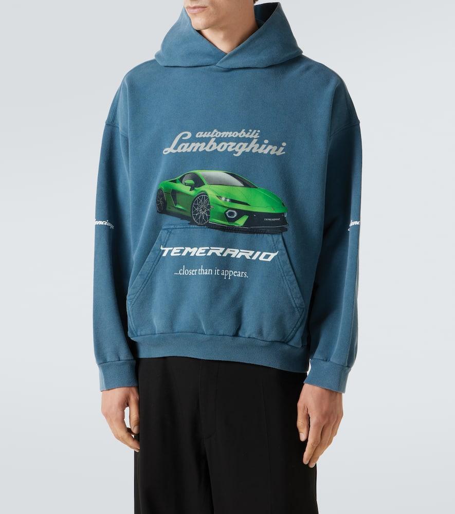 Balenciaga X Automobili Lamborghini Cotton Fleece Hoodie in