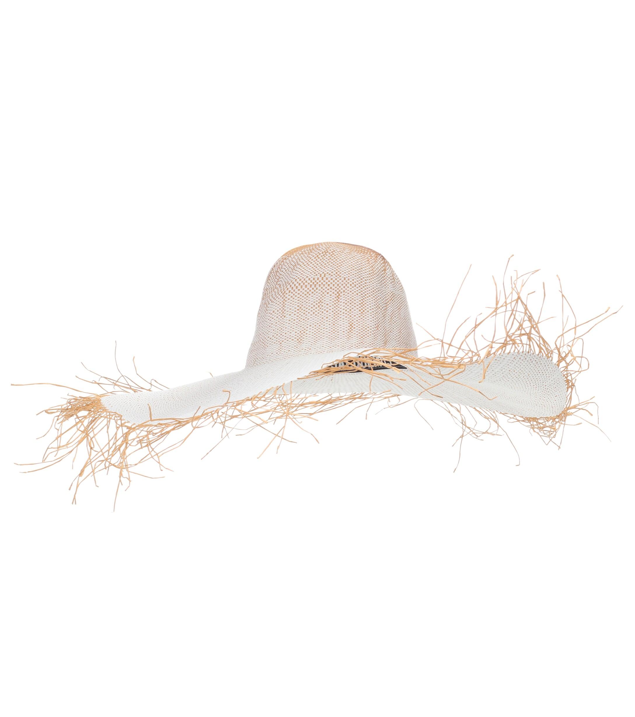 Jacquemus Le Chapeau Foulard Straw Hat in White Lyst