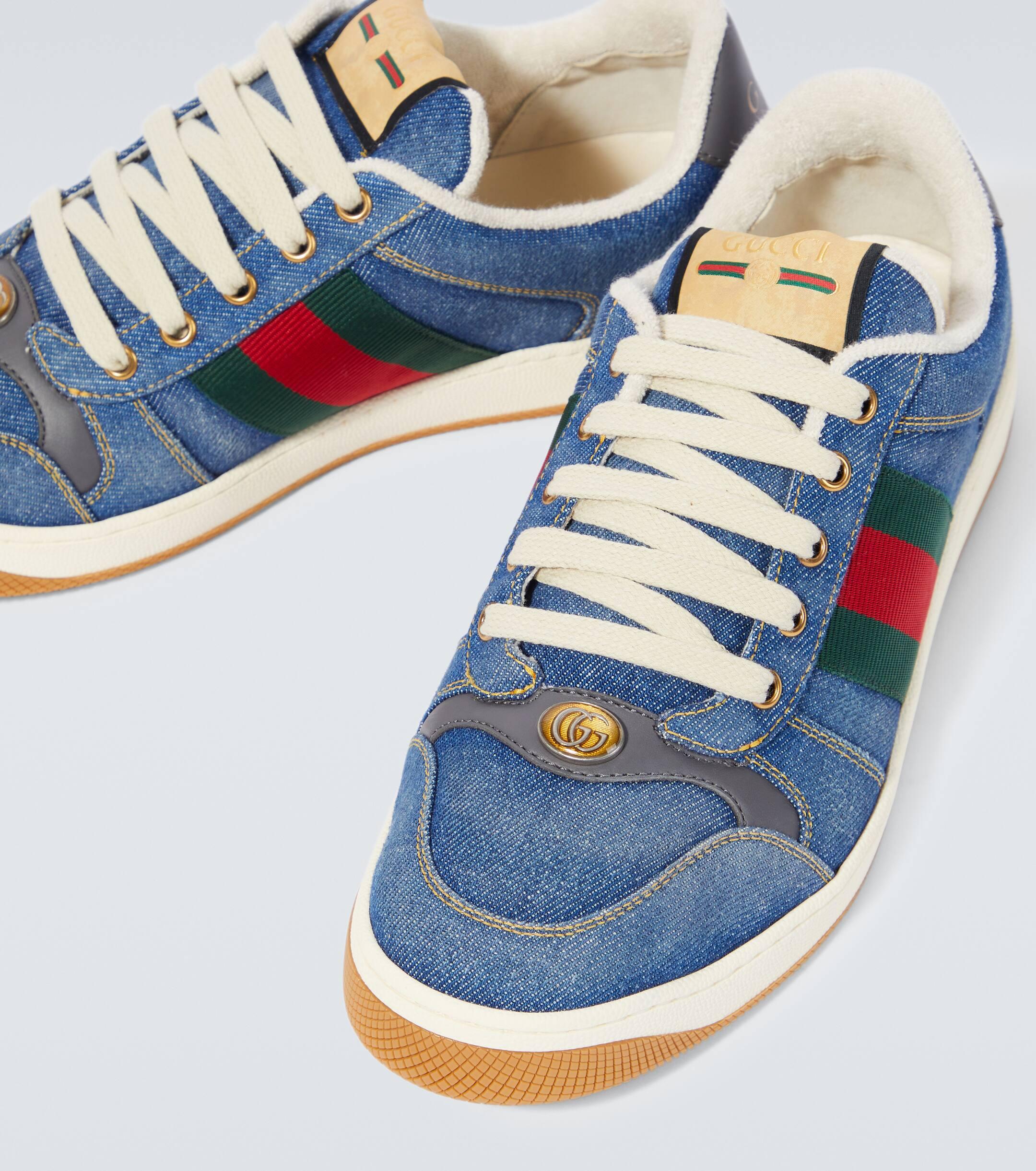 Gucci denim shoes on sale