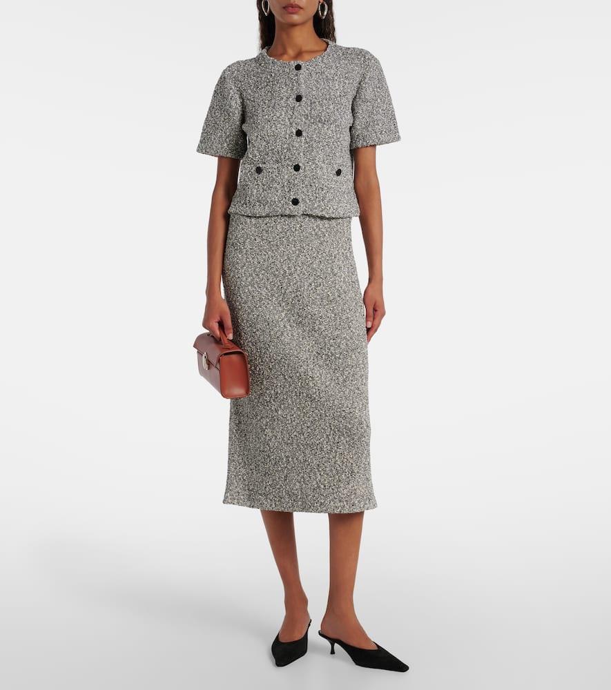 ワンピース TORY BURCH Women Mid Skirts 167521 417 Blue Printed Silk Twill Skirt: Women's Designer Bottoms | Tory Burch