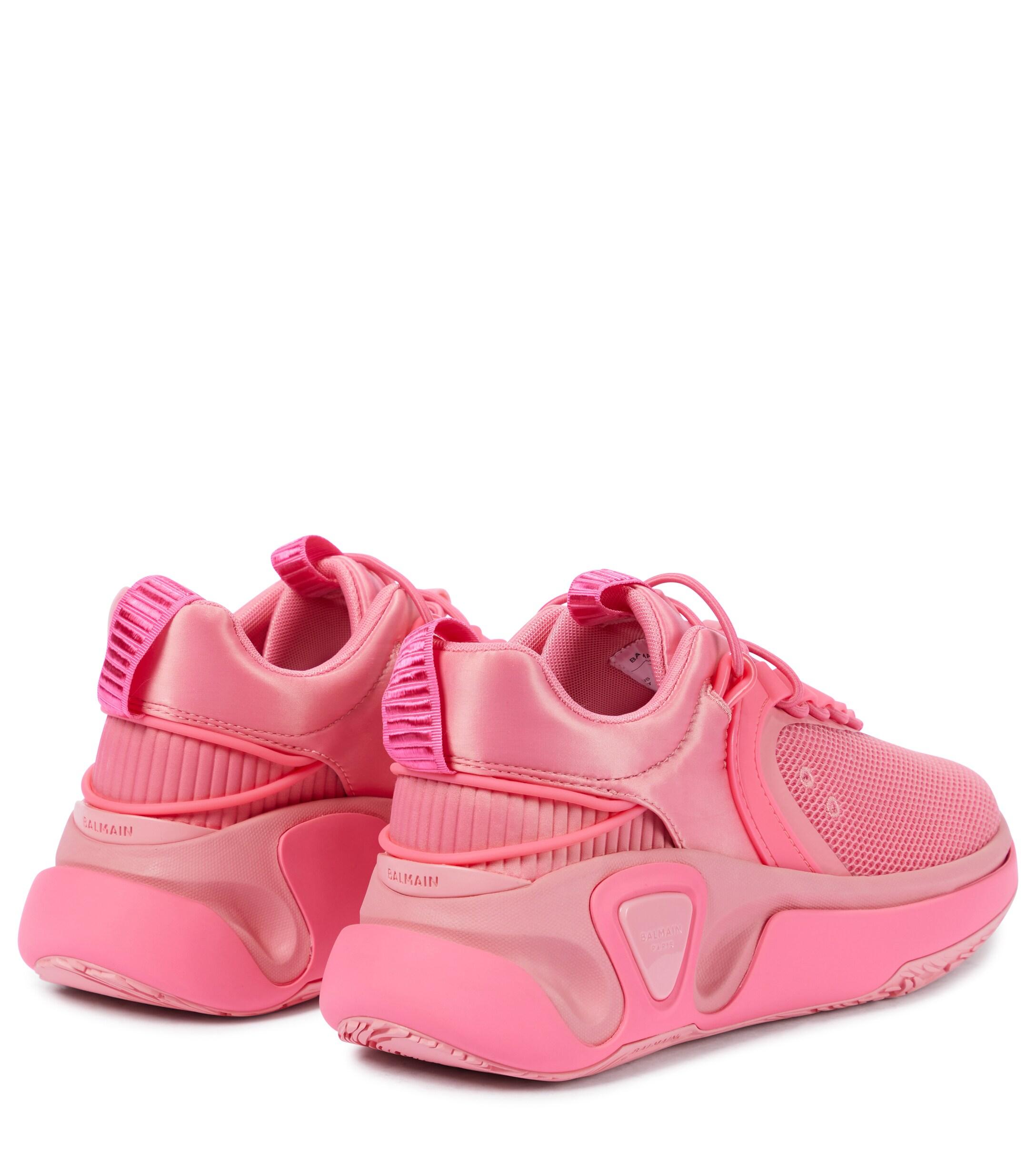 Balmain B-runner Sneakers in Pink | Lyst