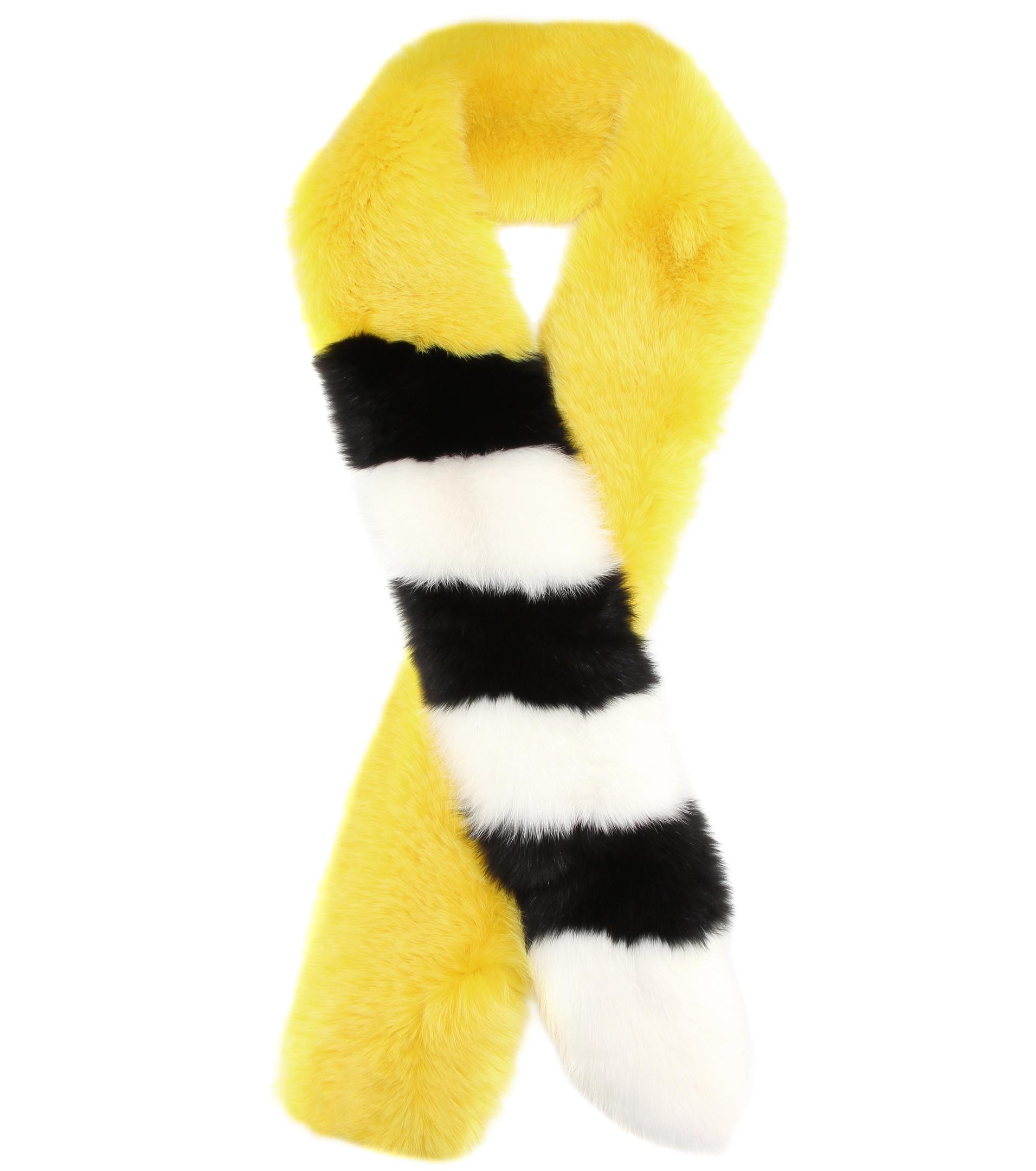 Off-White c/o Virgil Abloh Scarf in Yellow - Lyst