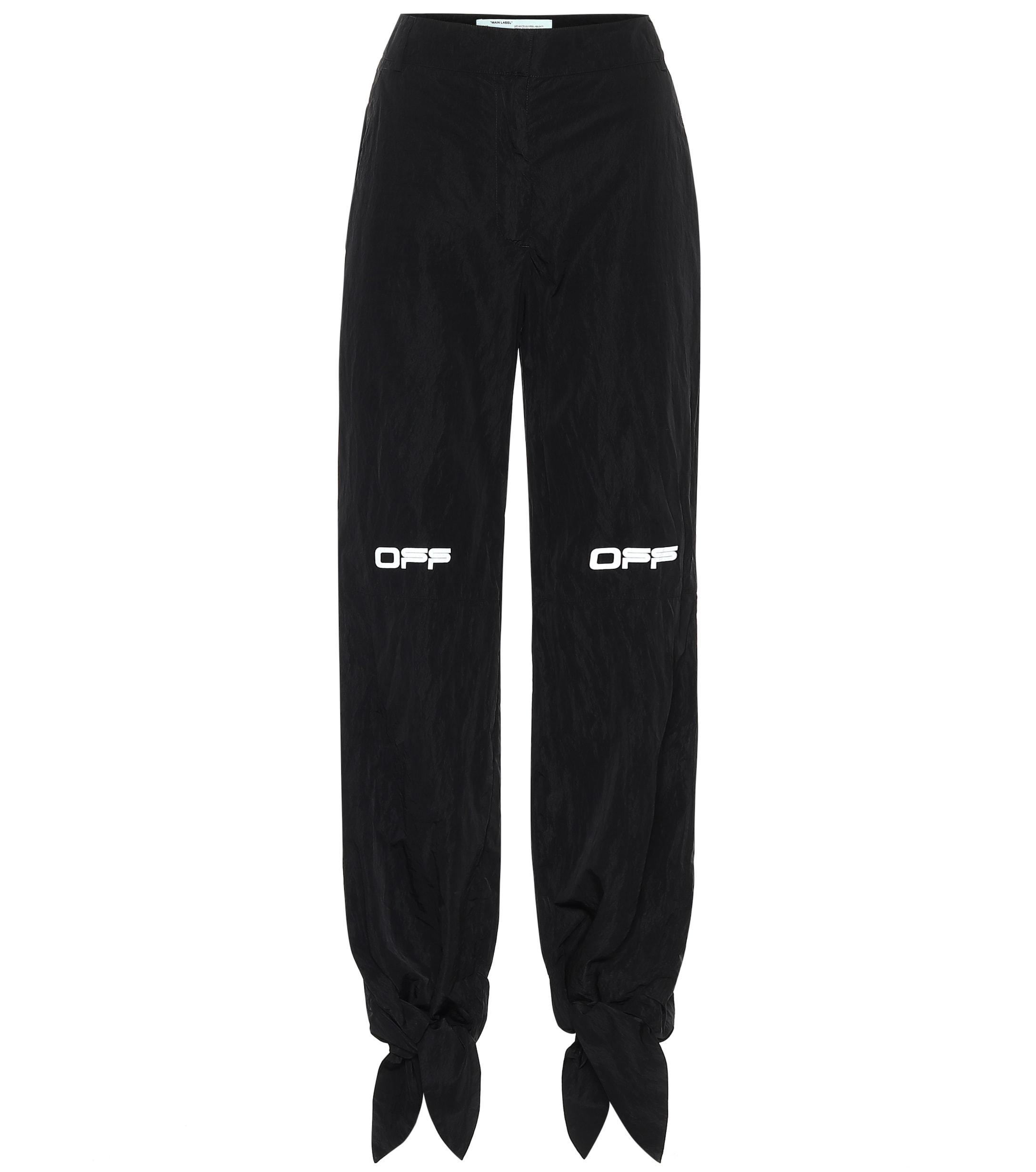 synthetic track pants